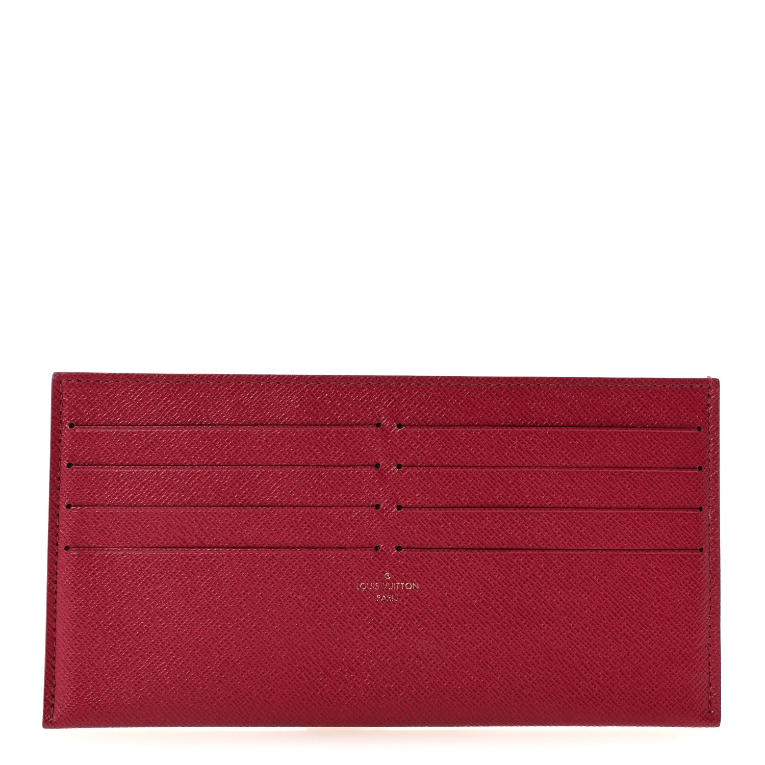 Calfskin Felicie Card Holder Insert Fuchsia