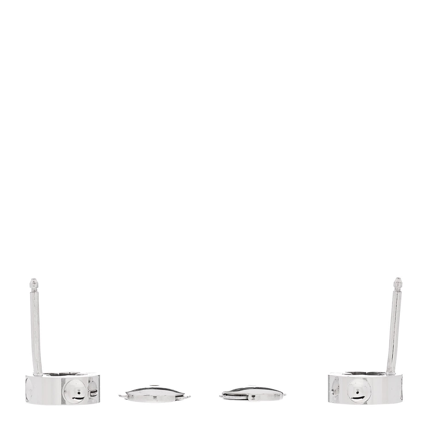 18K White Gold Empreinte Ear Studs Earrings