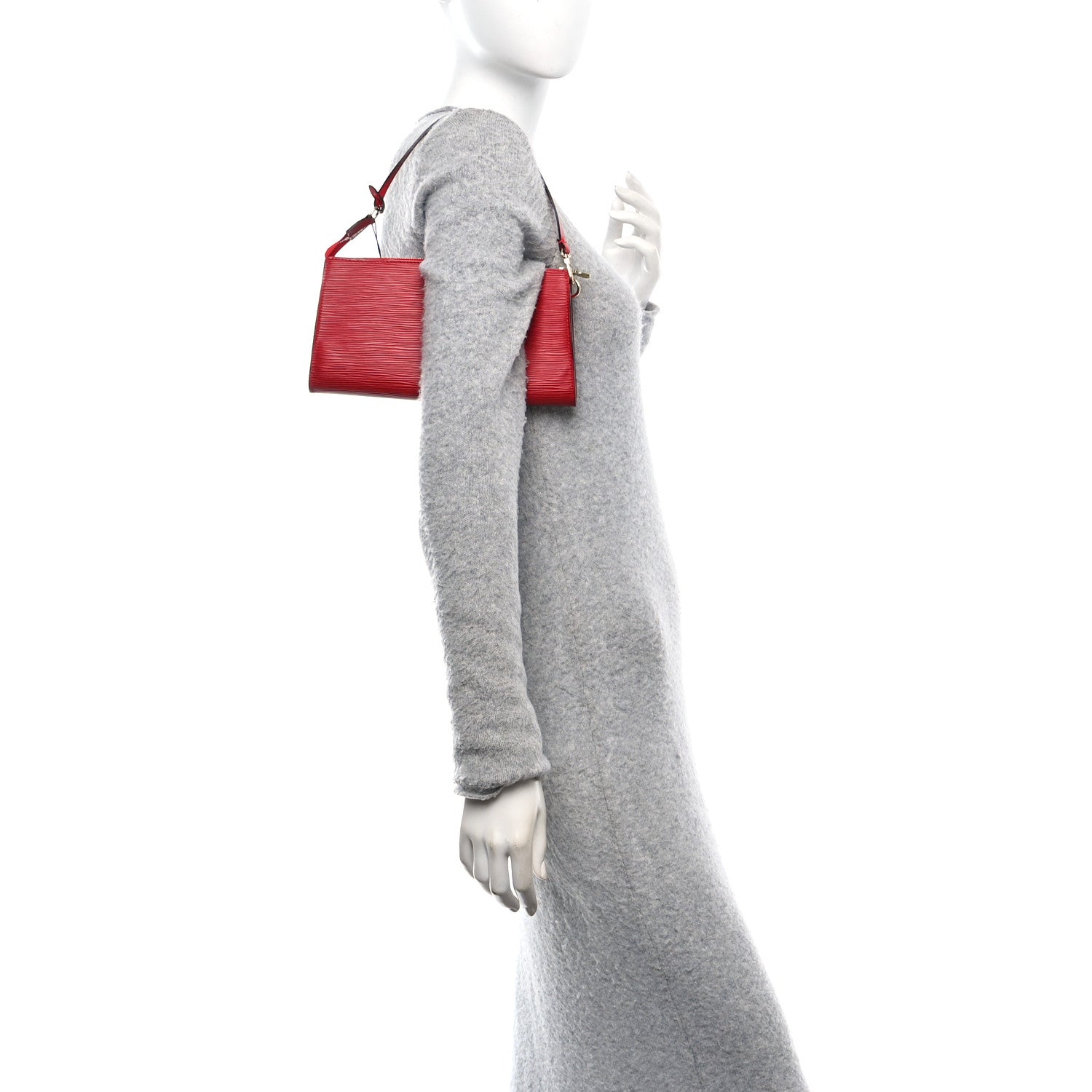 Epi Pochette Accessories 24 Castillan Red