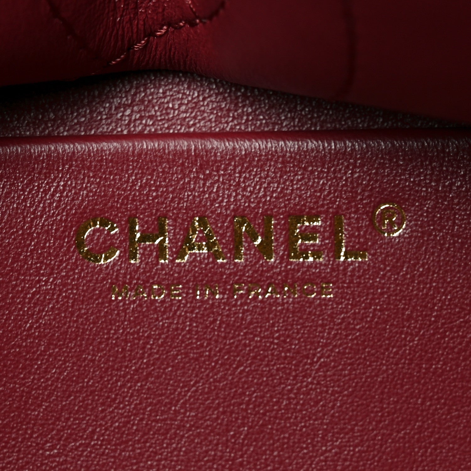 Grained Calfskin Small Souplissimo Maxi Flap Burgundy