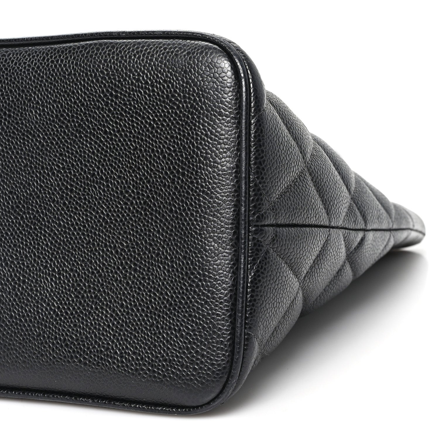 Caviar Quilted Medallion Tote Black