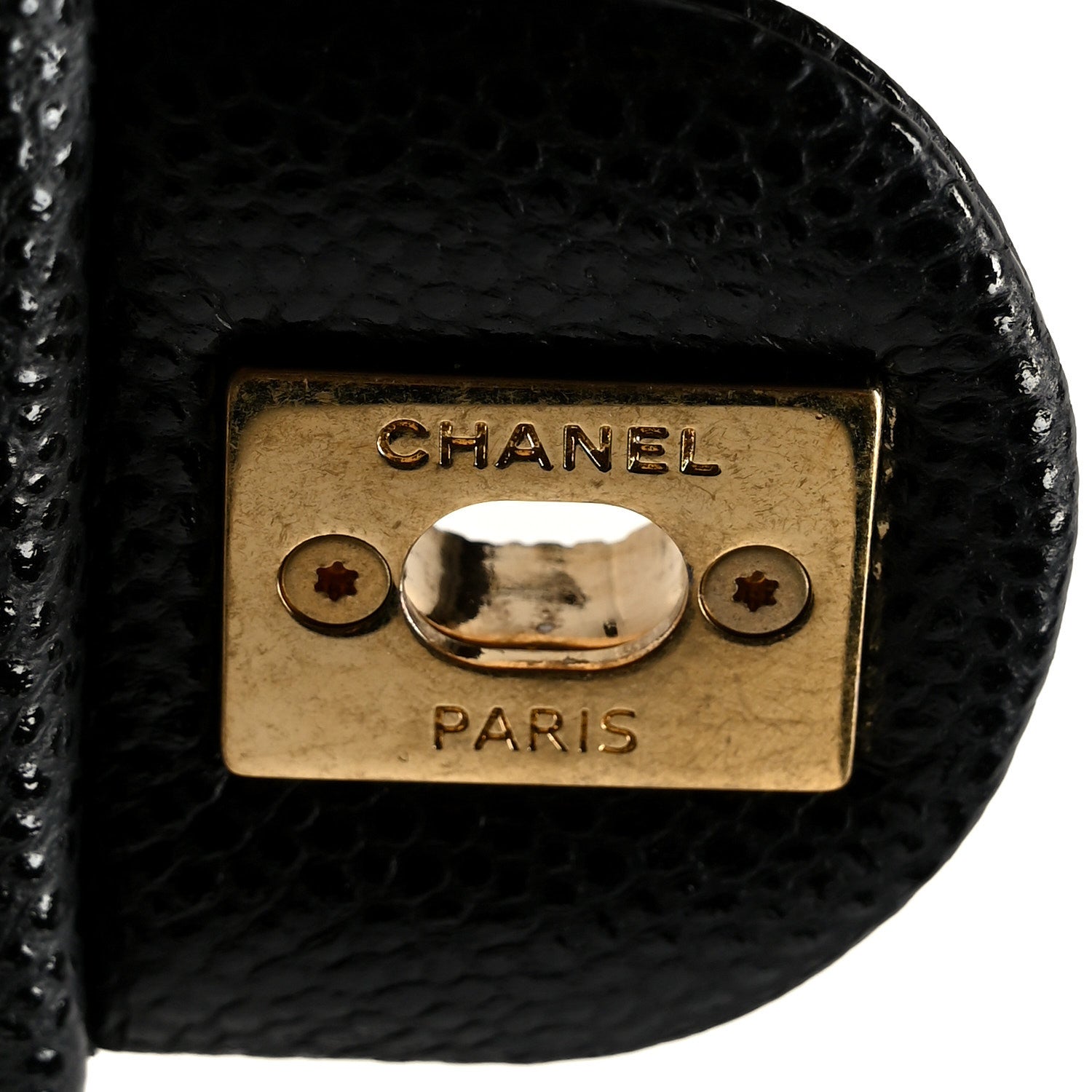 Grained Lambskin Quilted Mini Flap Black