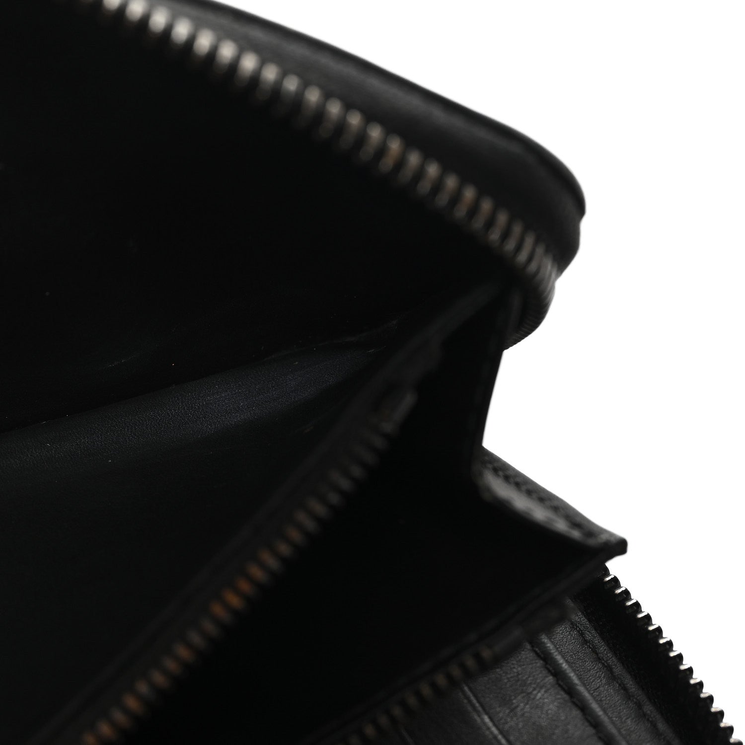 Calfskin Monogram Shadow Vertical Zippy Wallet Black