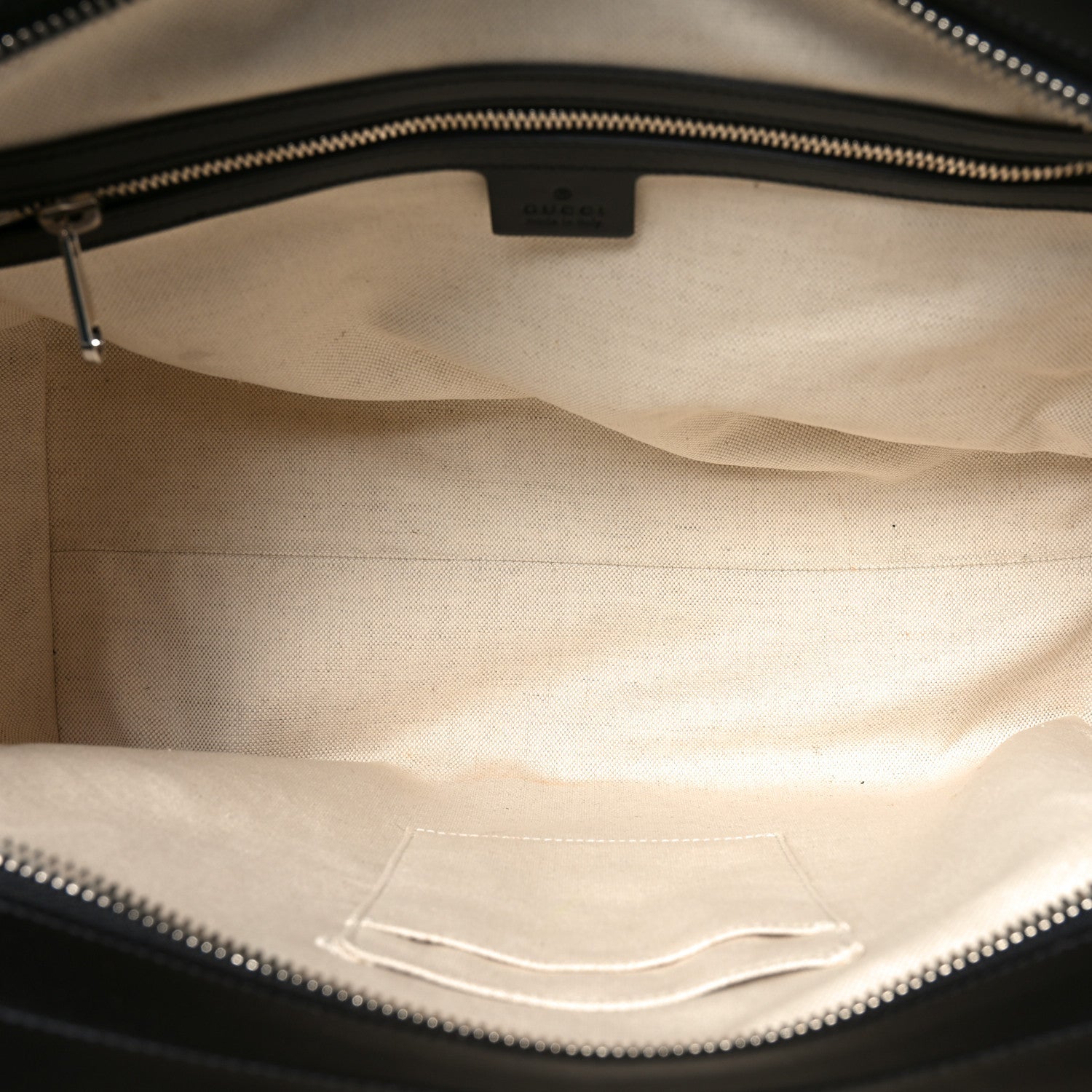 Calfskin GG Tennis Embossed Tote Bag Black