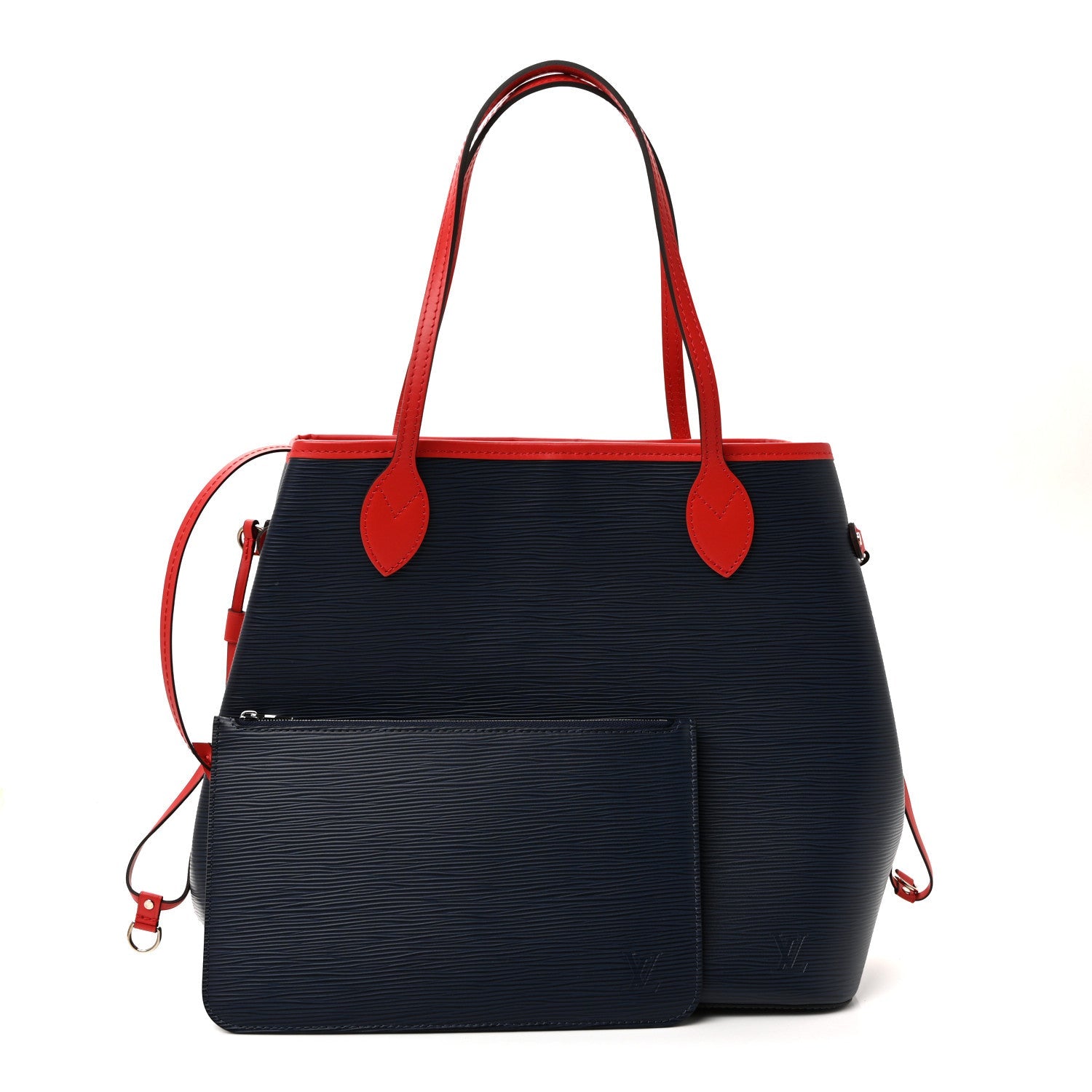 Epi Neverfull MM Indigo Coquelicot