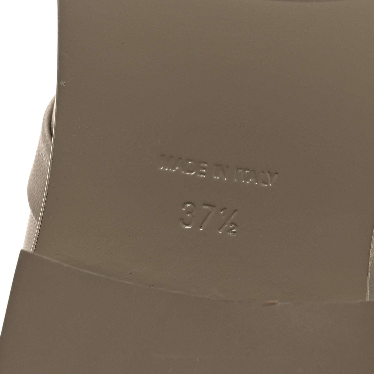 Shiny Goatskin Cap Toe Short Boots 37.5 Beige