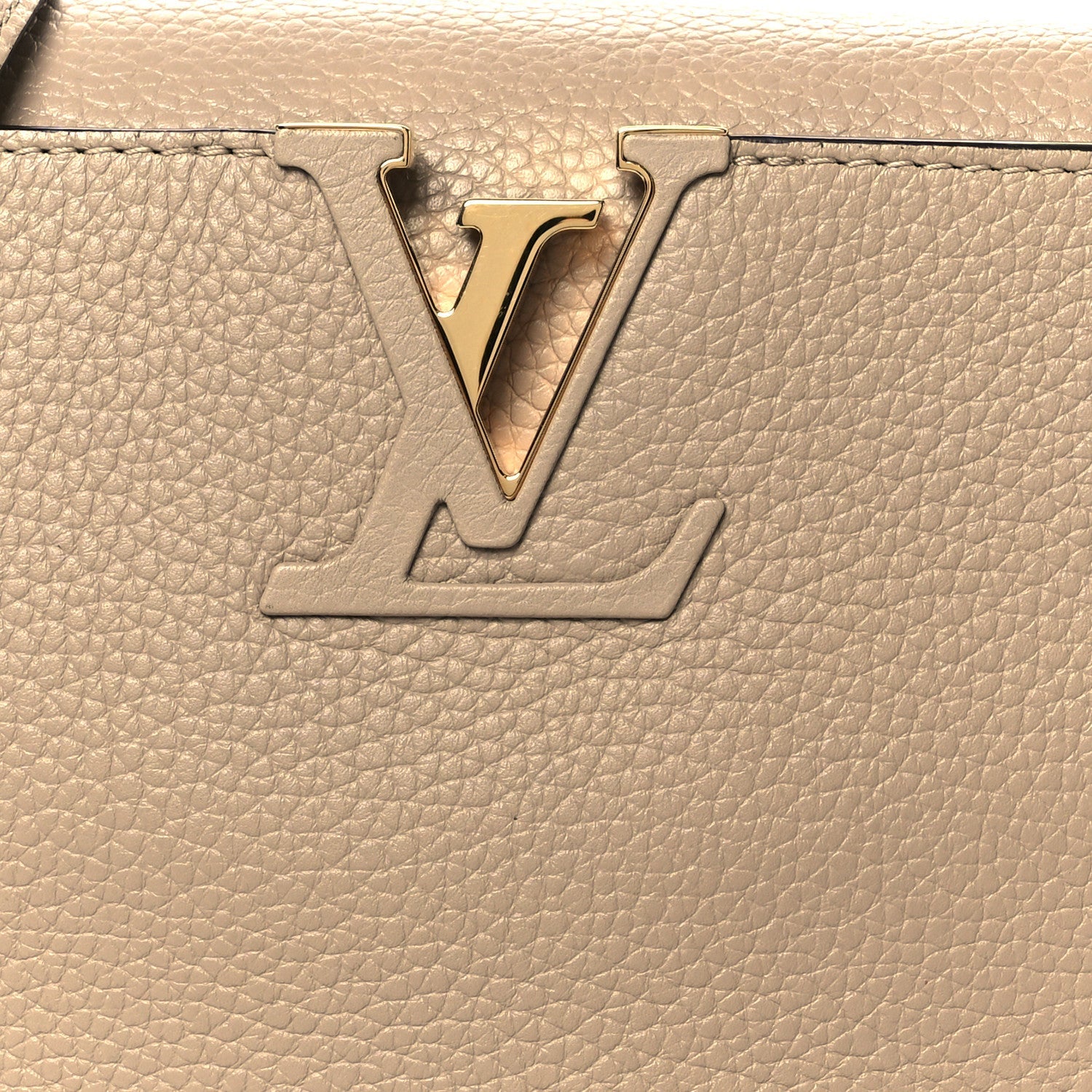 Taurillon Snakeskin Capucines PM Galet