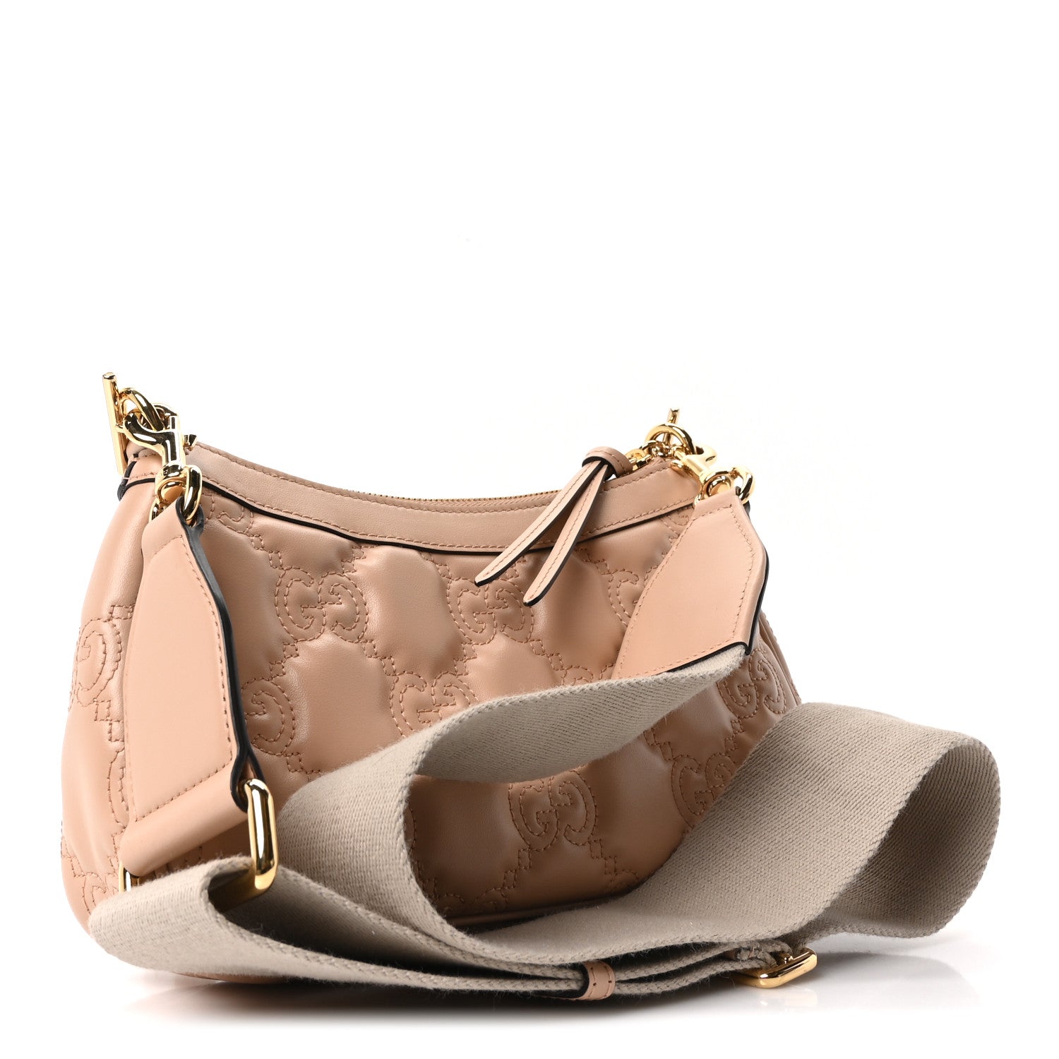 Calfskin GG Matelasse Chain Handbag Porcelain Rose