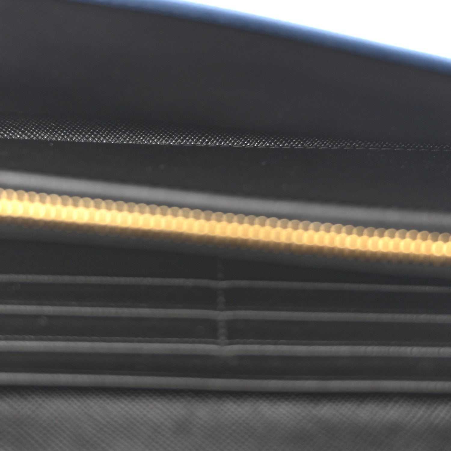 Saffiano Bi-Color Metal Continental Flap Wallet Cobalto Black
