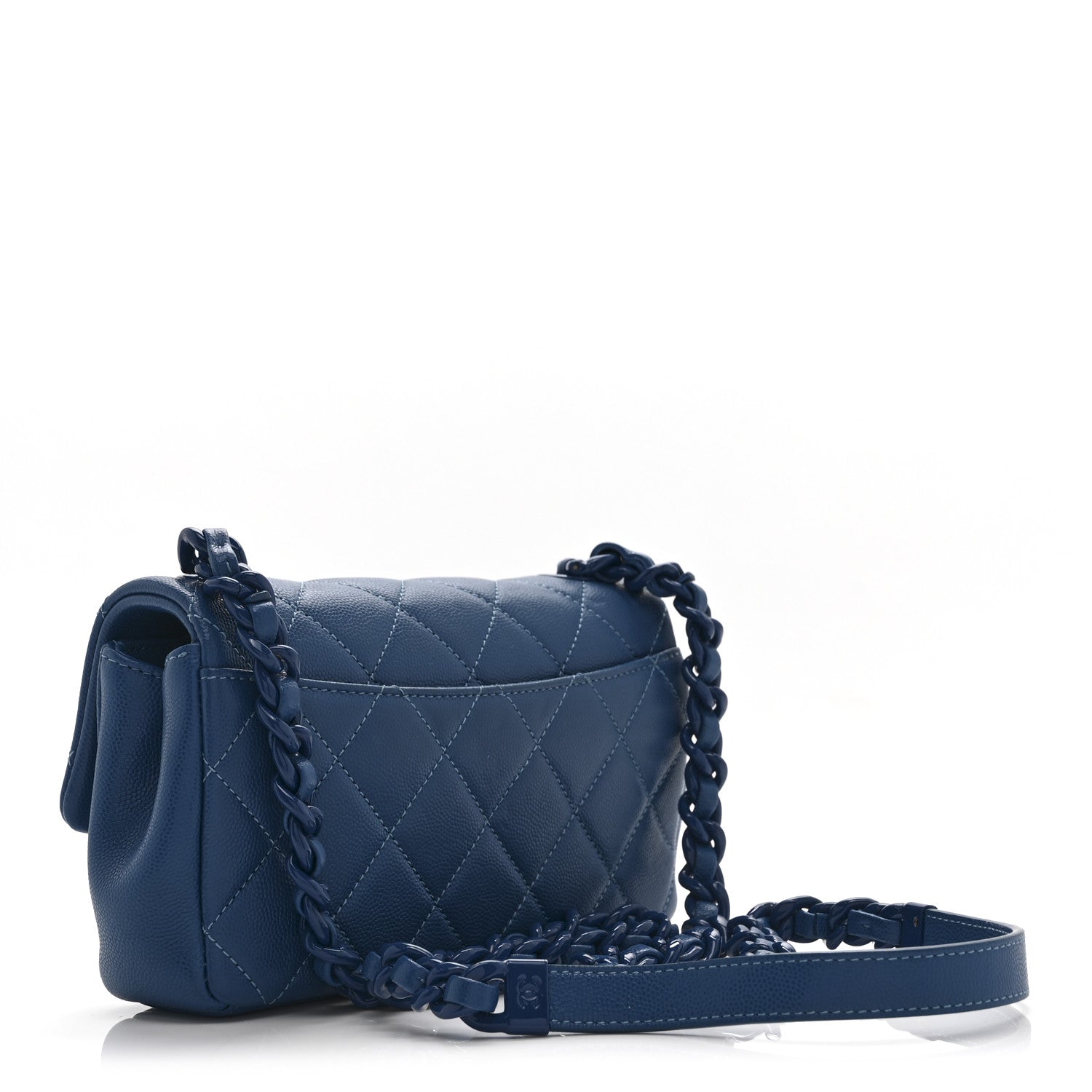 Caviar Quilted My Everything Small Flap Blue