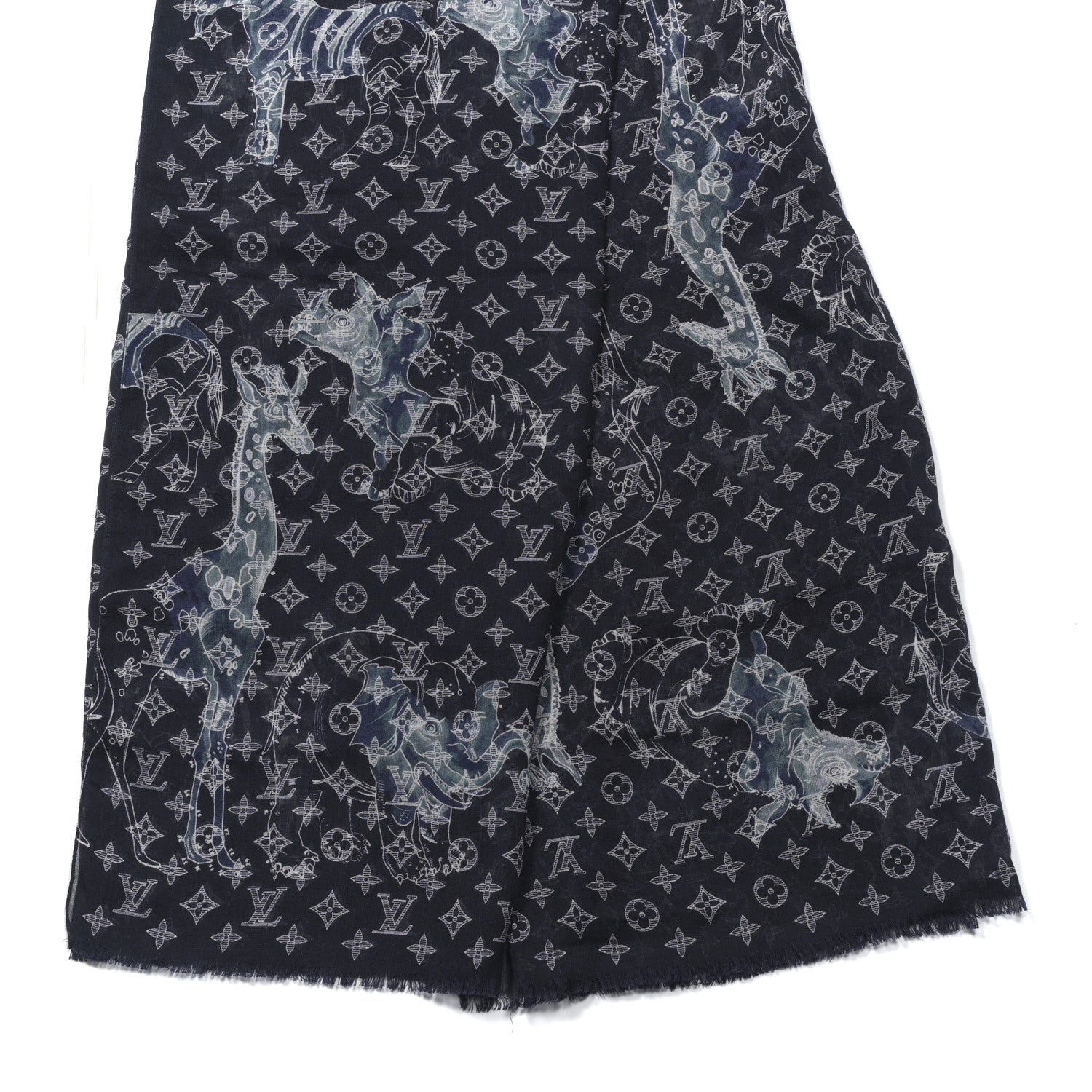 Cashmere Silk Chapman Brothers Stole Blue