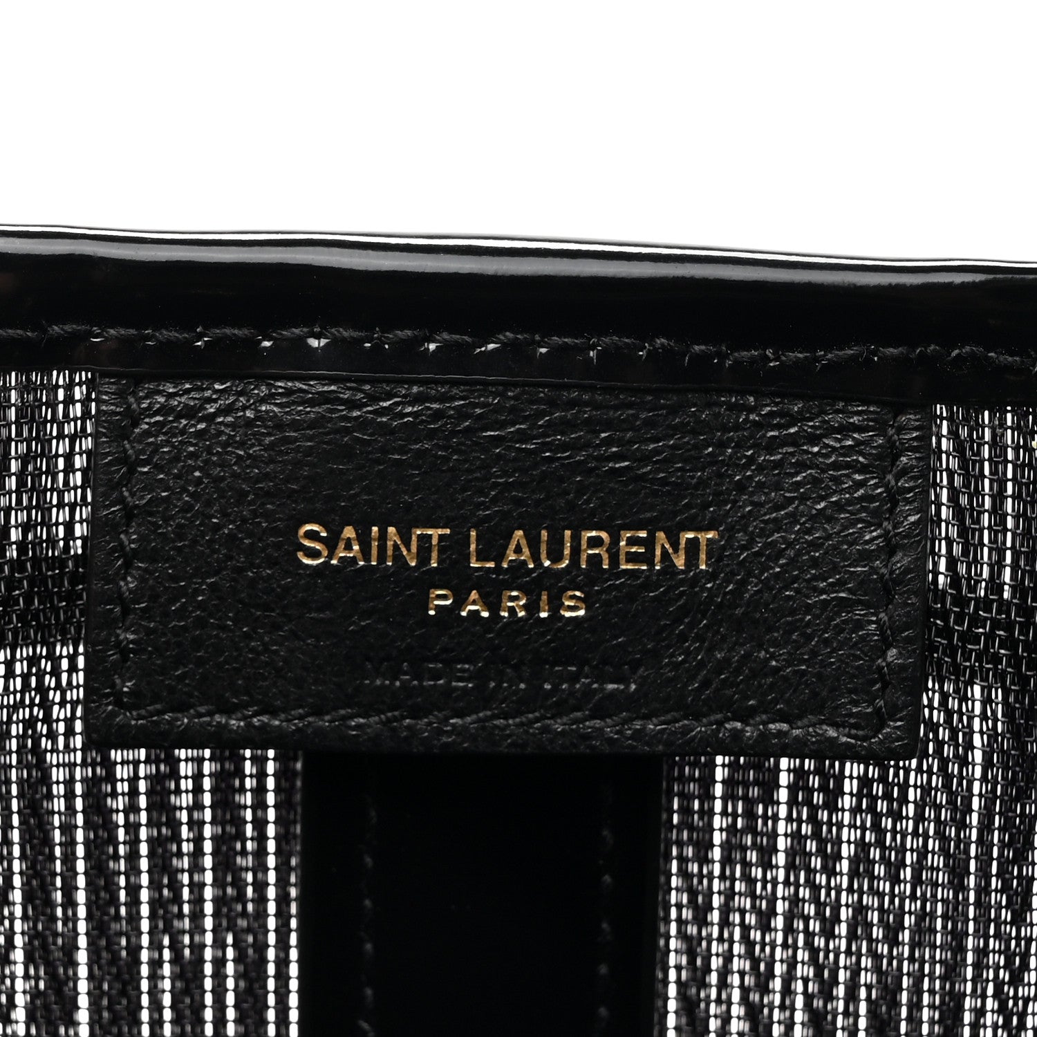 Mesh Patent Daryl Shoulder Bag Black