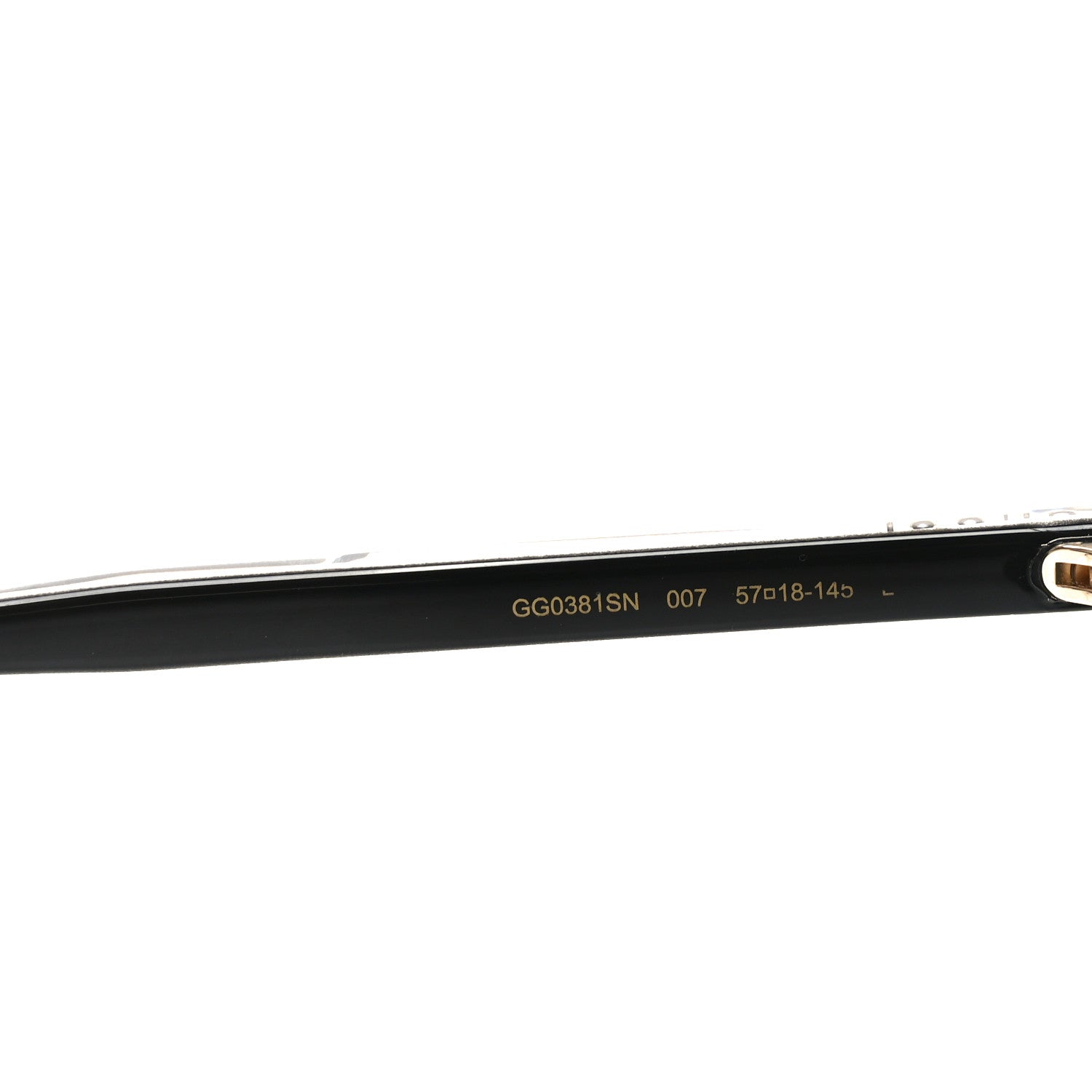Acetate Frame Sunglasses GG0381SN Black