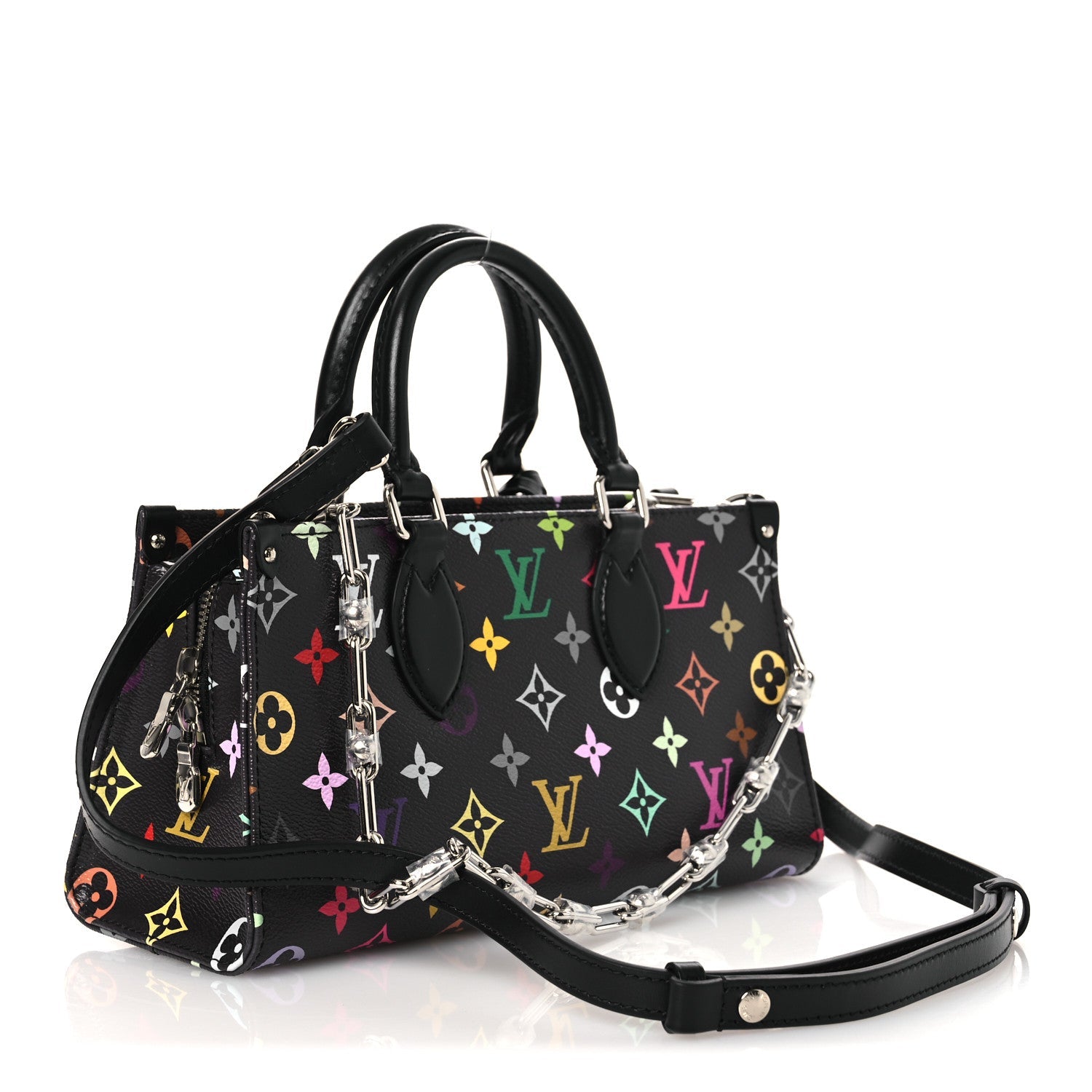 LV X TM Monogram Multicolor OnTheGo East West Black