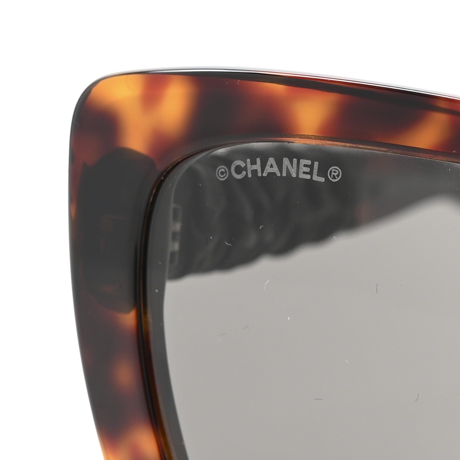 Acetate Calfskin Square Sunglasses 5476-Q-A Tortoise