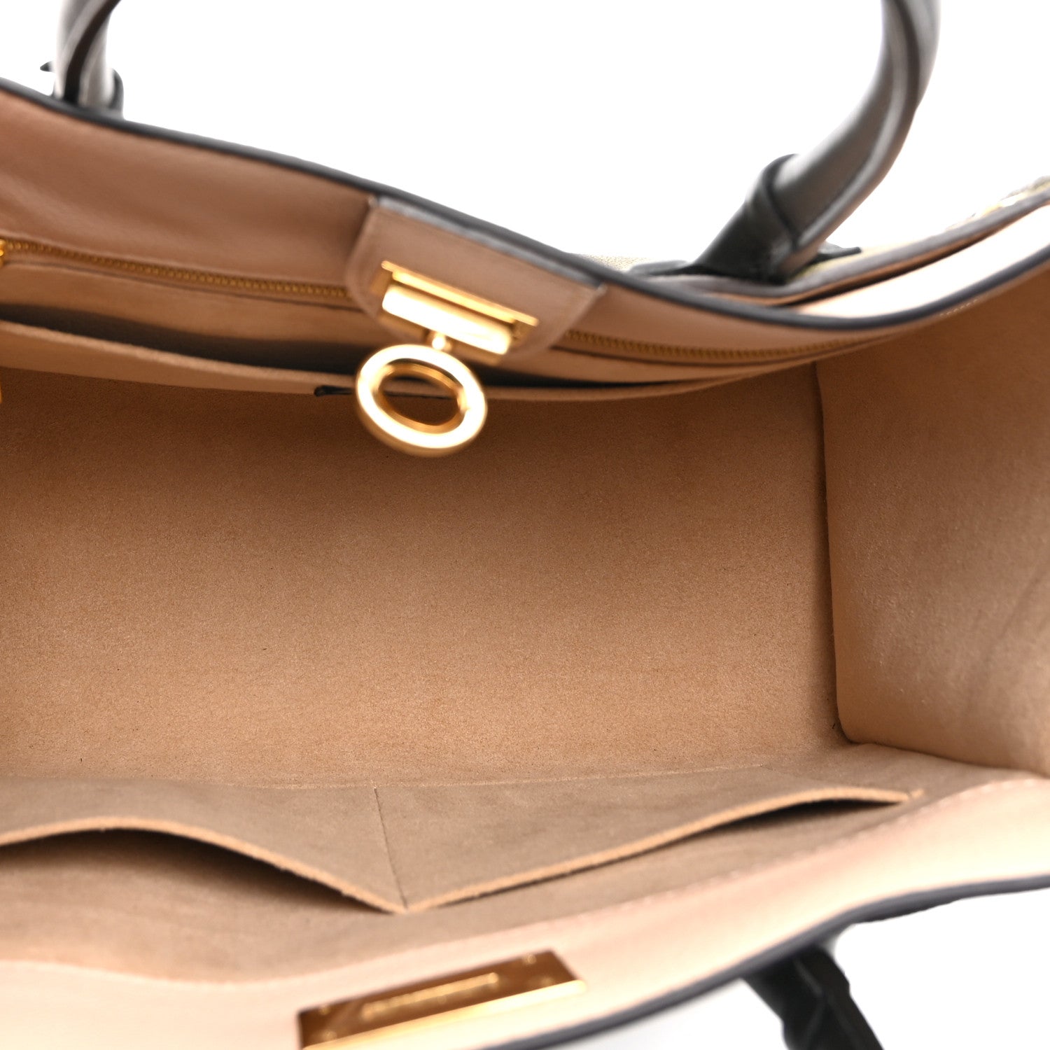 Calfskin Monogram On My Side MM Laurier Green Toffee Latte Beige