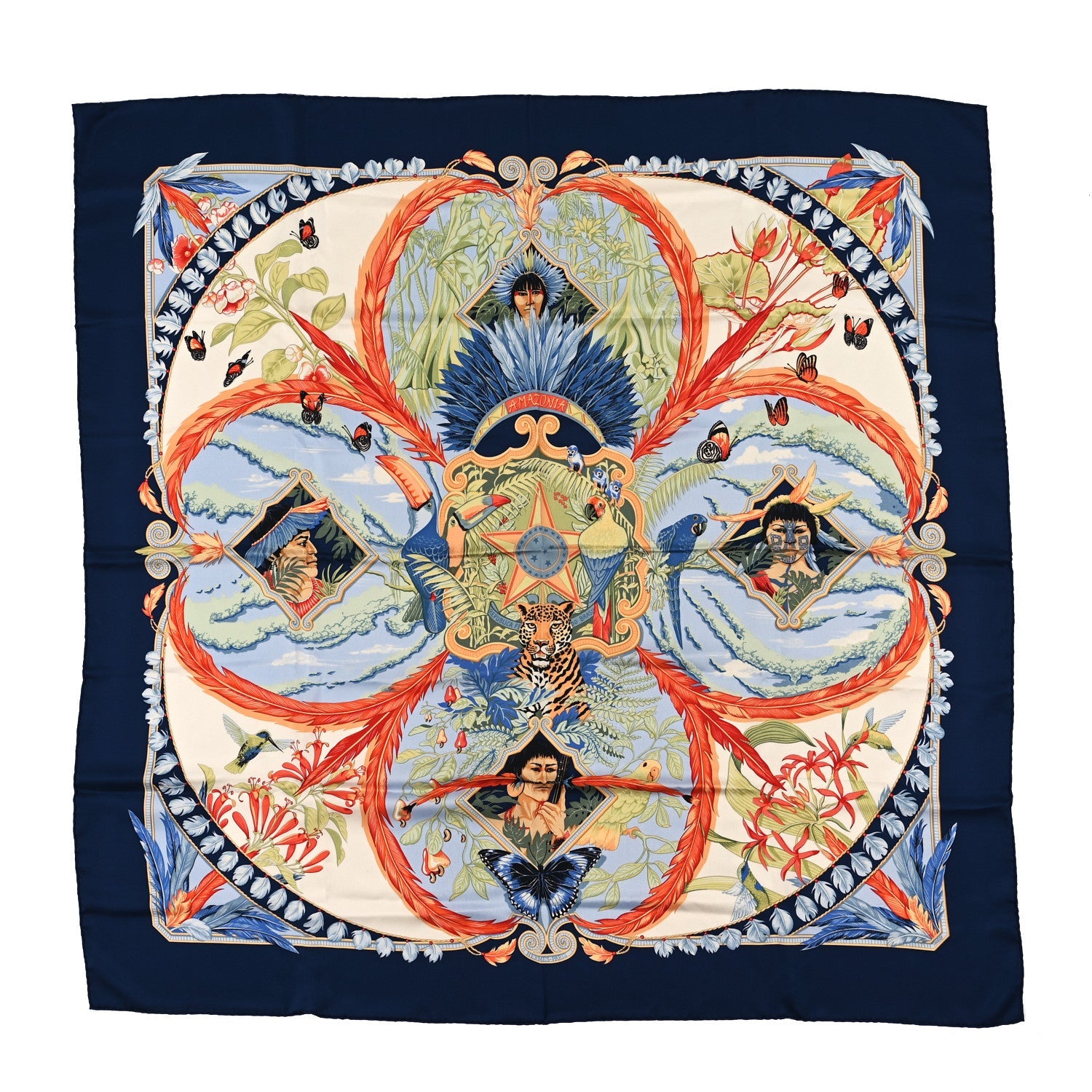 Silk Amazonia Scarf 90
