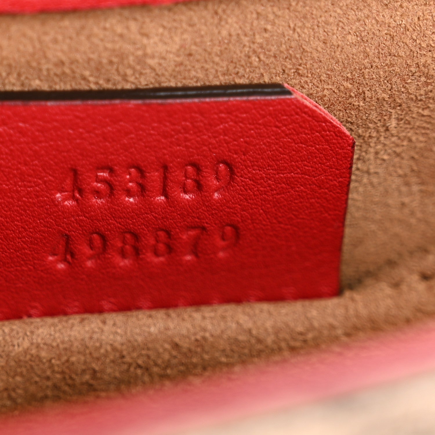 GG Supreme Monogram Calfskin Web Medium Padlock Messenger Shoulder Bag Beige Hibiscus Red New Rosette
