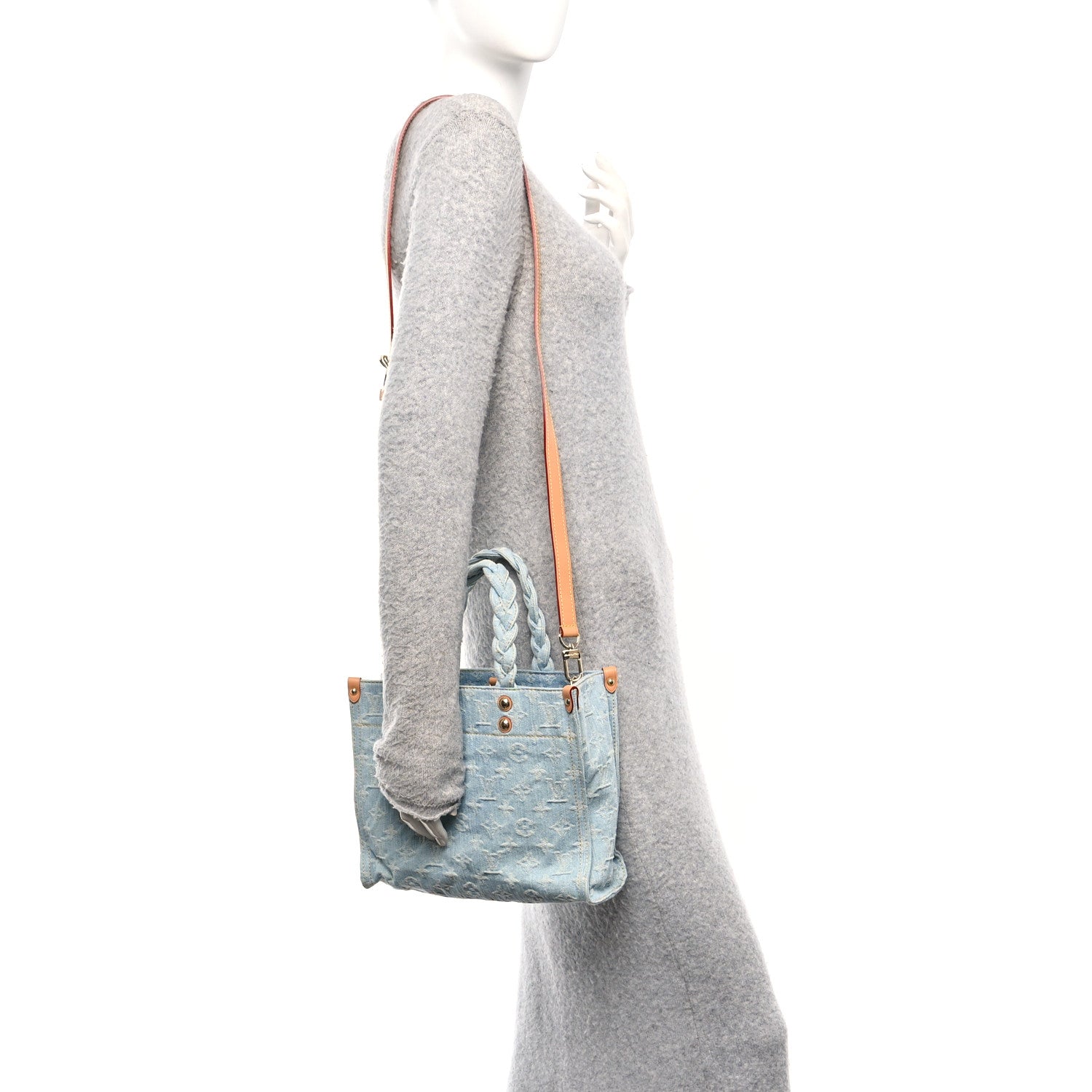 Monogram Washed Denim Let Go PM Sky Blue