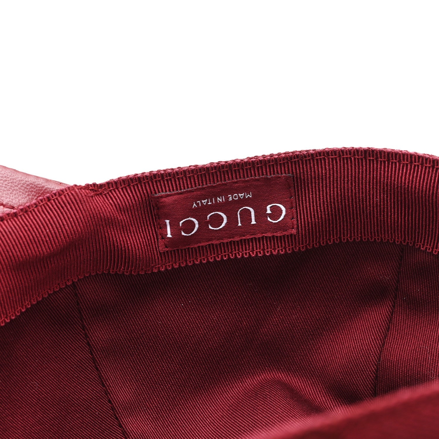 Calfskin New Canvas GG Monogram Baseball Hat L Bordeaux
