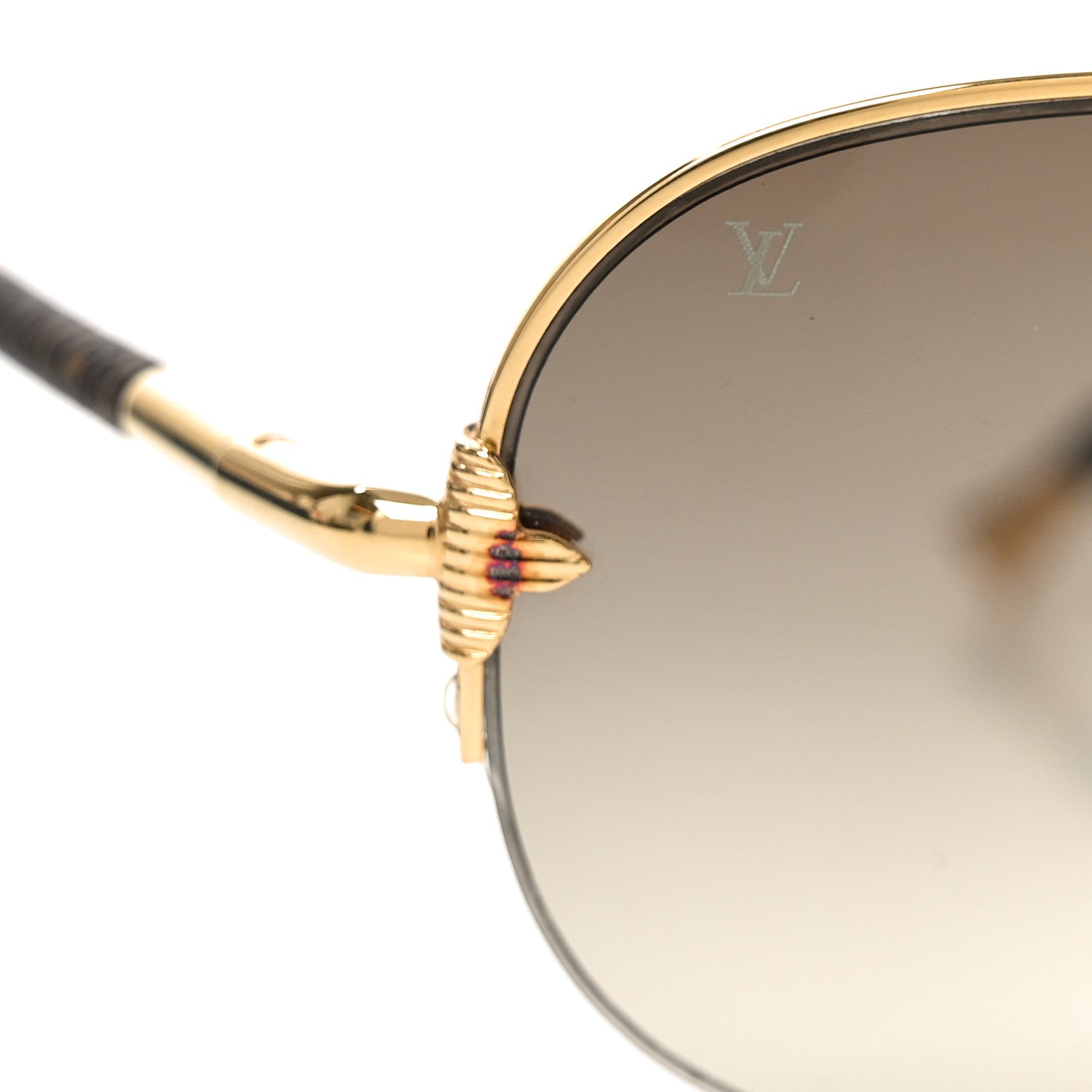 Monogram Petite Viola Pilote Aviator Sunglasses Z0571U Brown