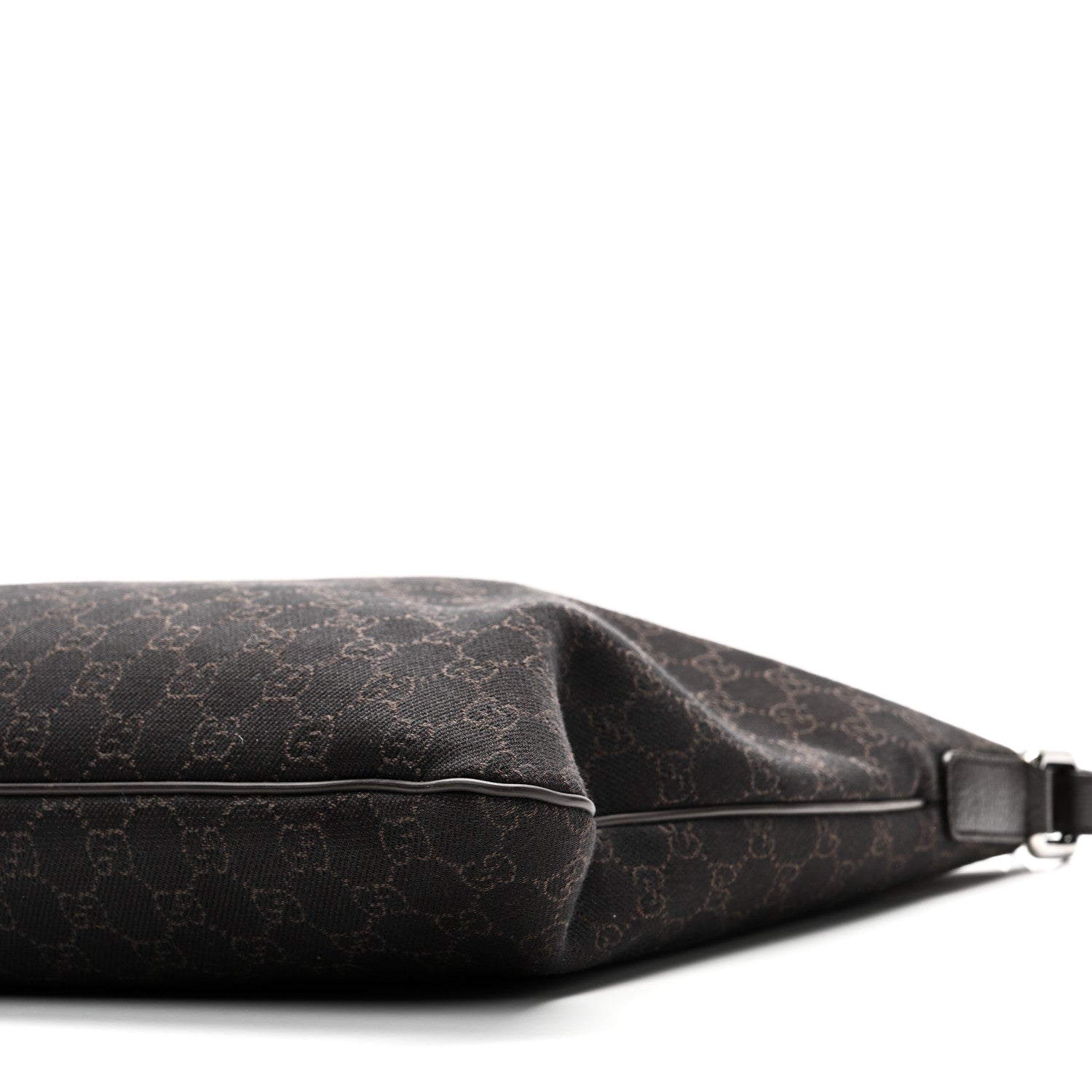 Nylon Monogram Messenger Bag  Dark Brown