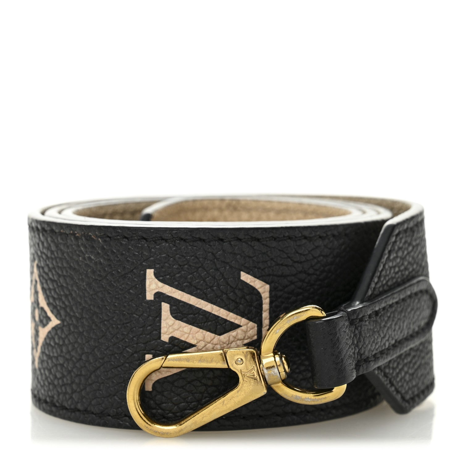 Empreinte Monogram Bandouliere Shoulder Strap Black Beige