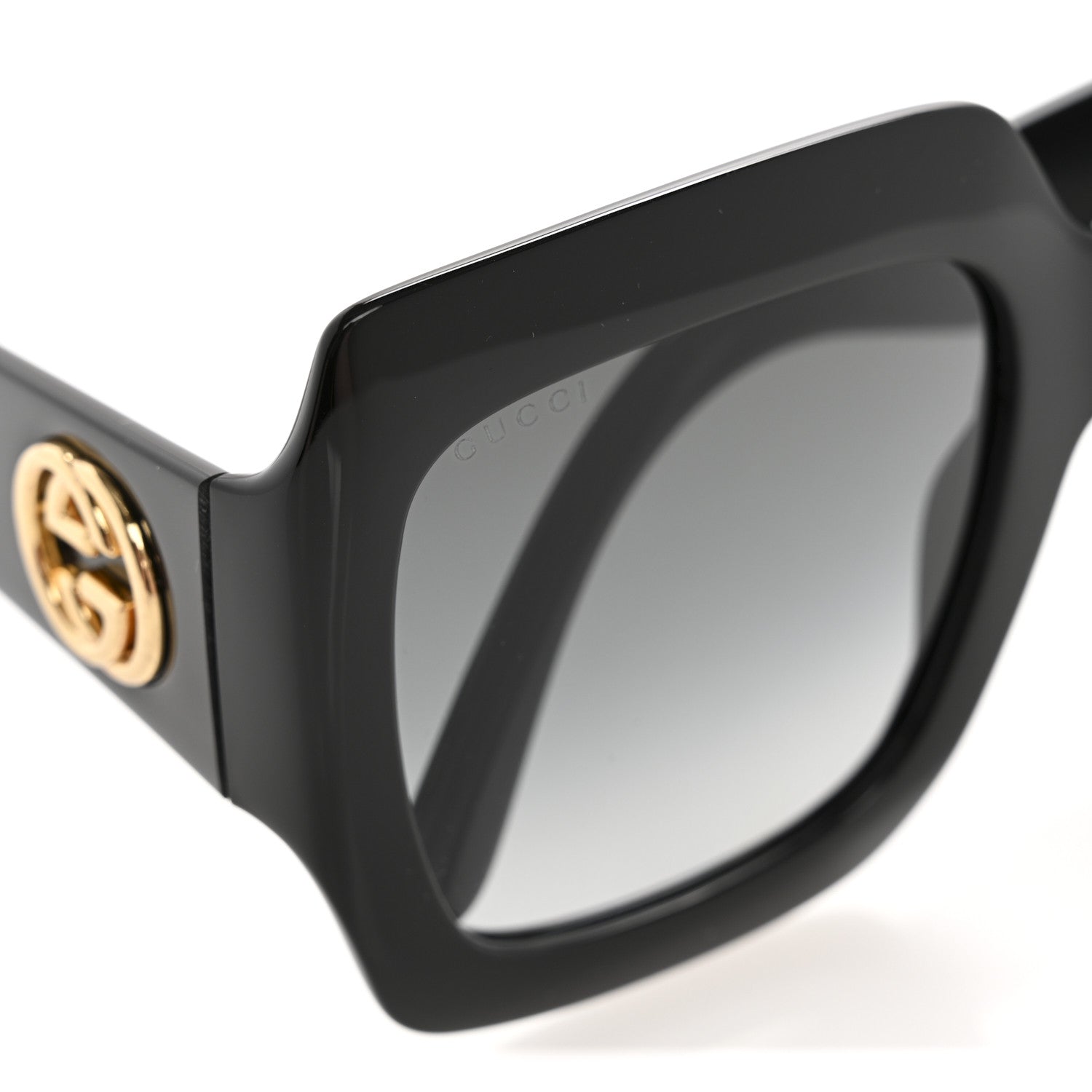 Acetate Square Frame Sunglasses GG0053S Black
