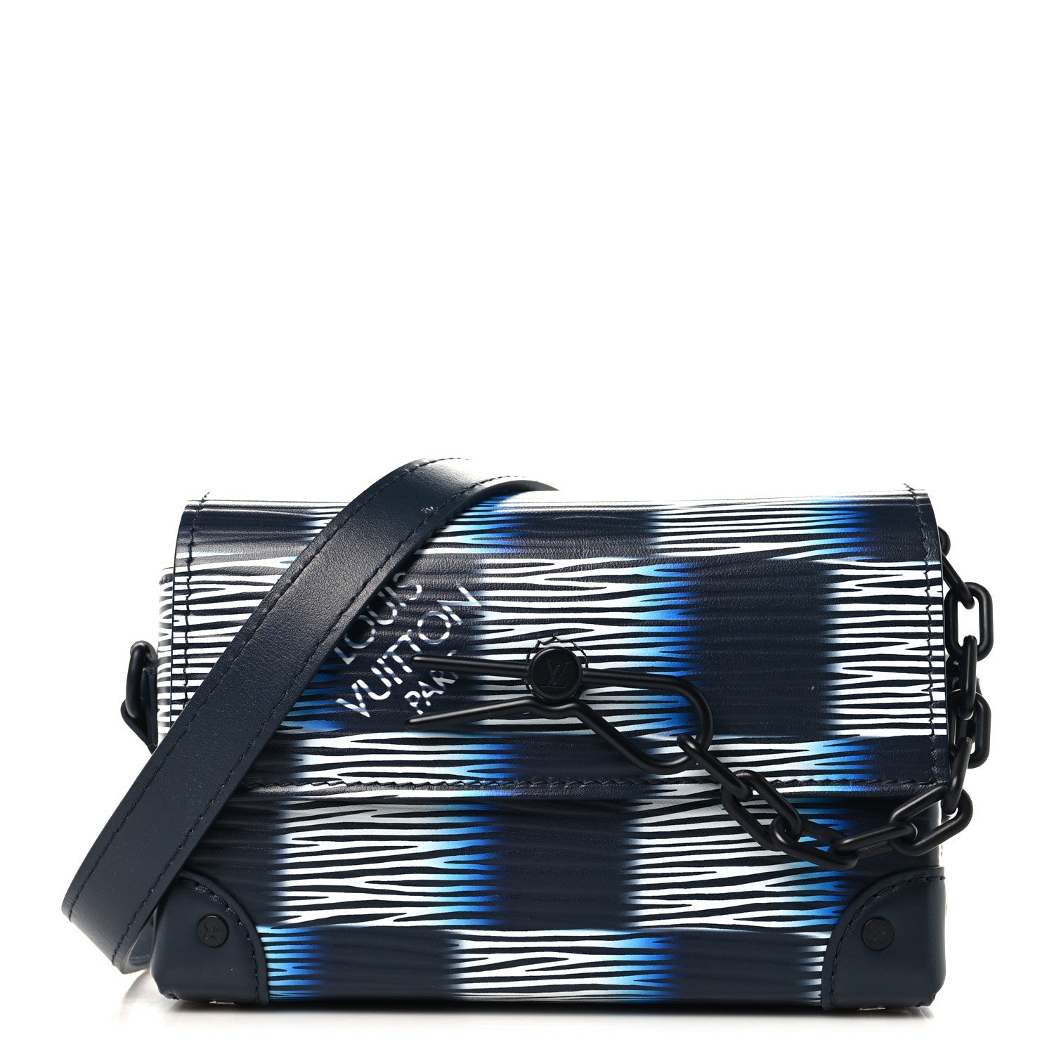 Damier Rush Epi Steamer Wearable Wallet Blue Moon