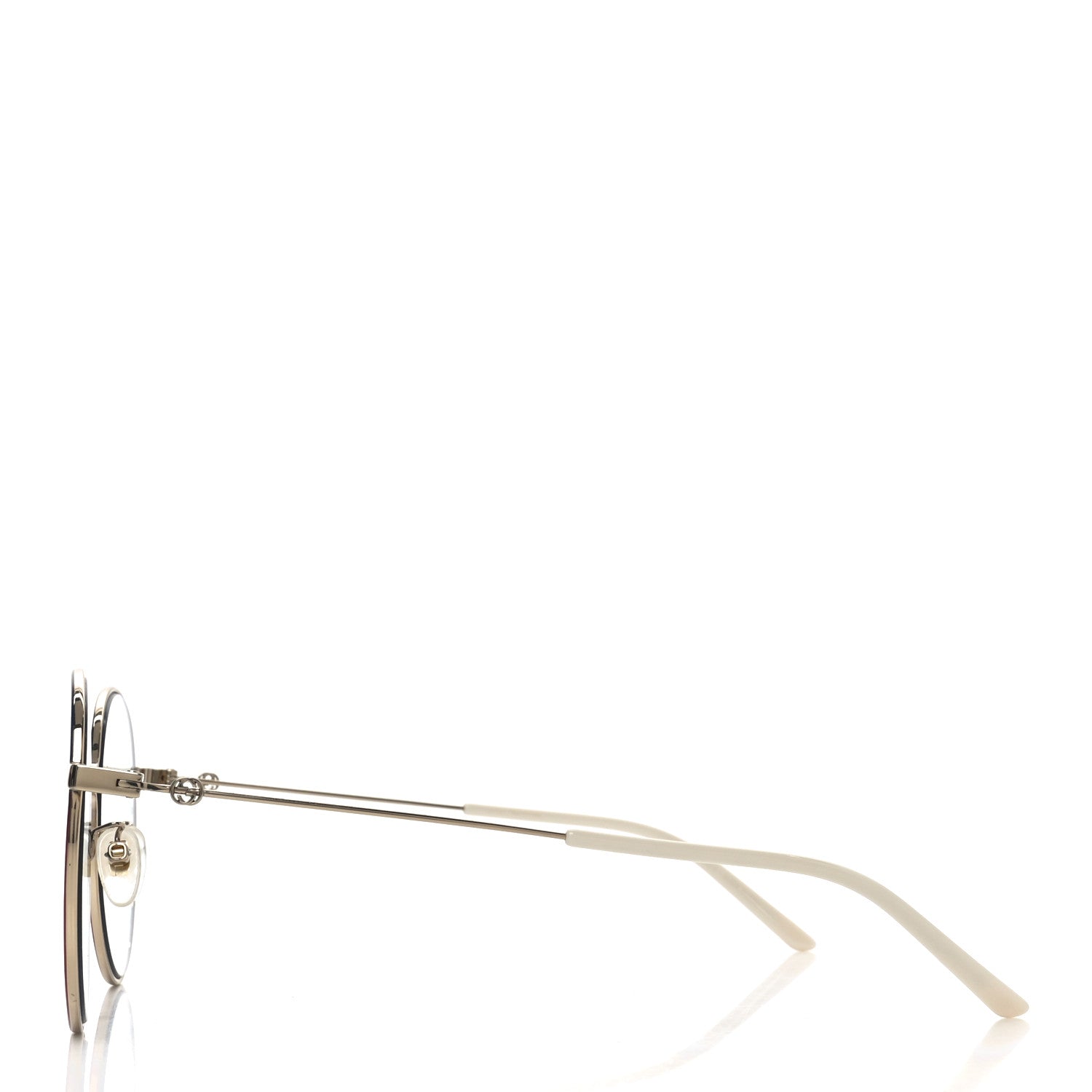 Metal Round Sunglasses GG0395S Red Blue White