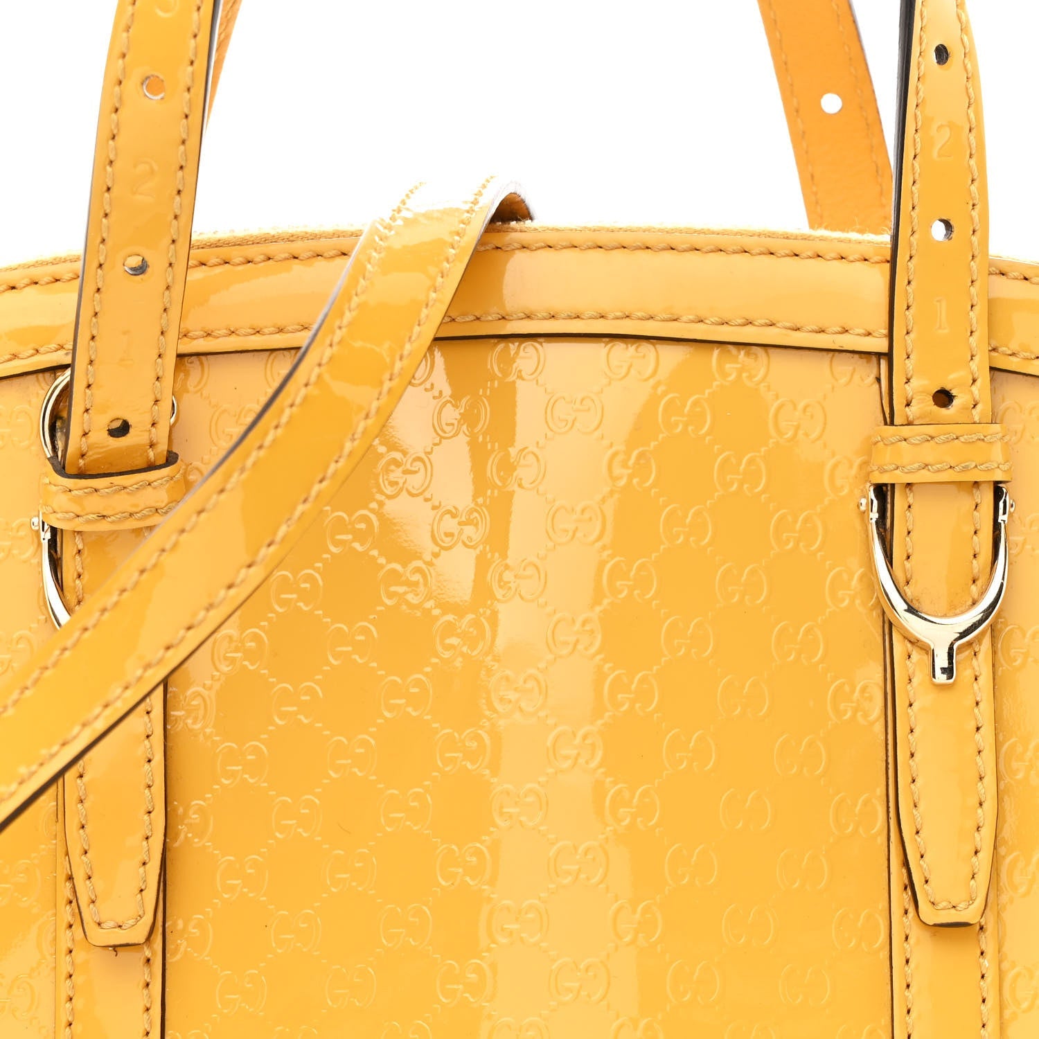 Patent Microguccissima Small Nice Top Handle Dome Bag Bumblebee