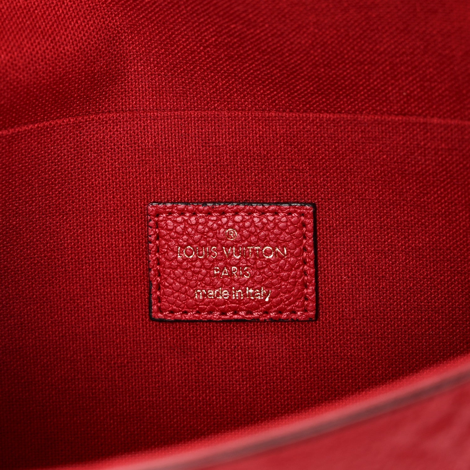 Empreinte Pochette Felicie Chain Wallet Scarlet