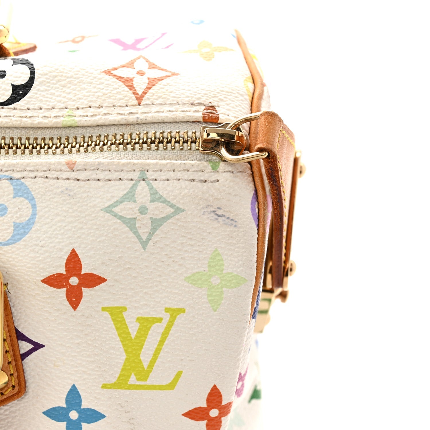 Monogram Multicolor Speedy 30 White