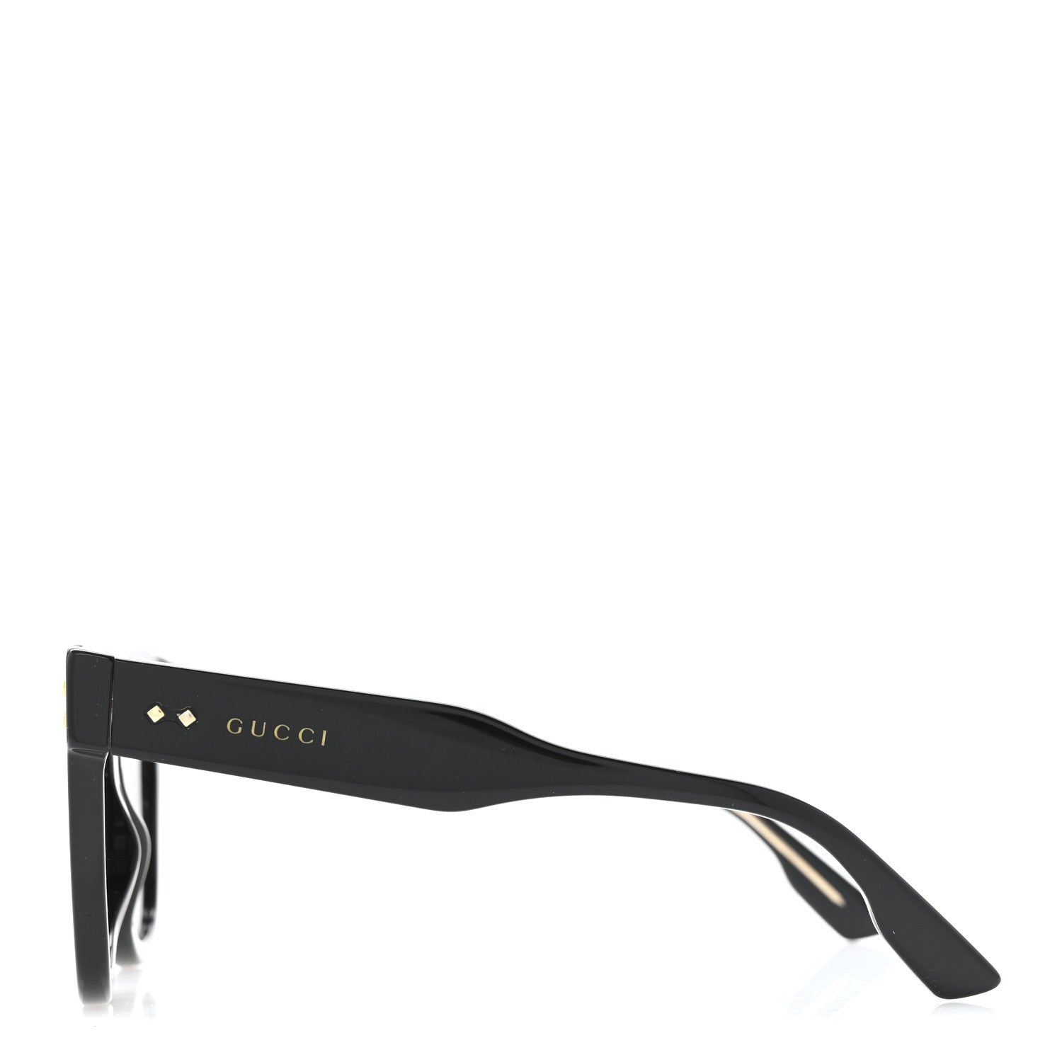 Acetate Square Frame Sunglasses GG1082S Black