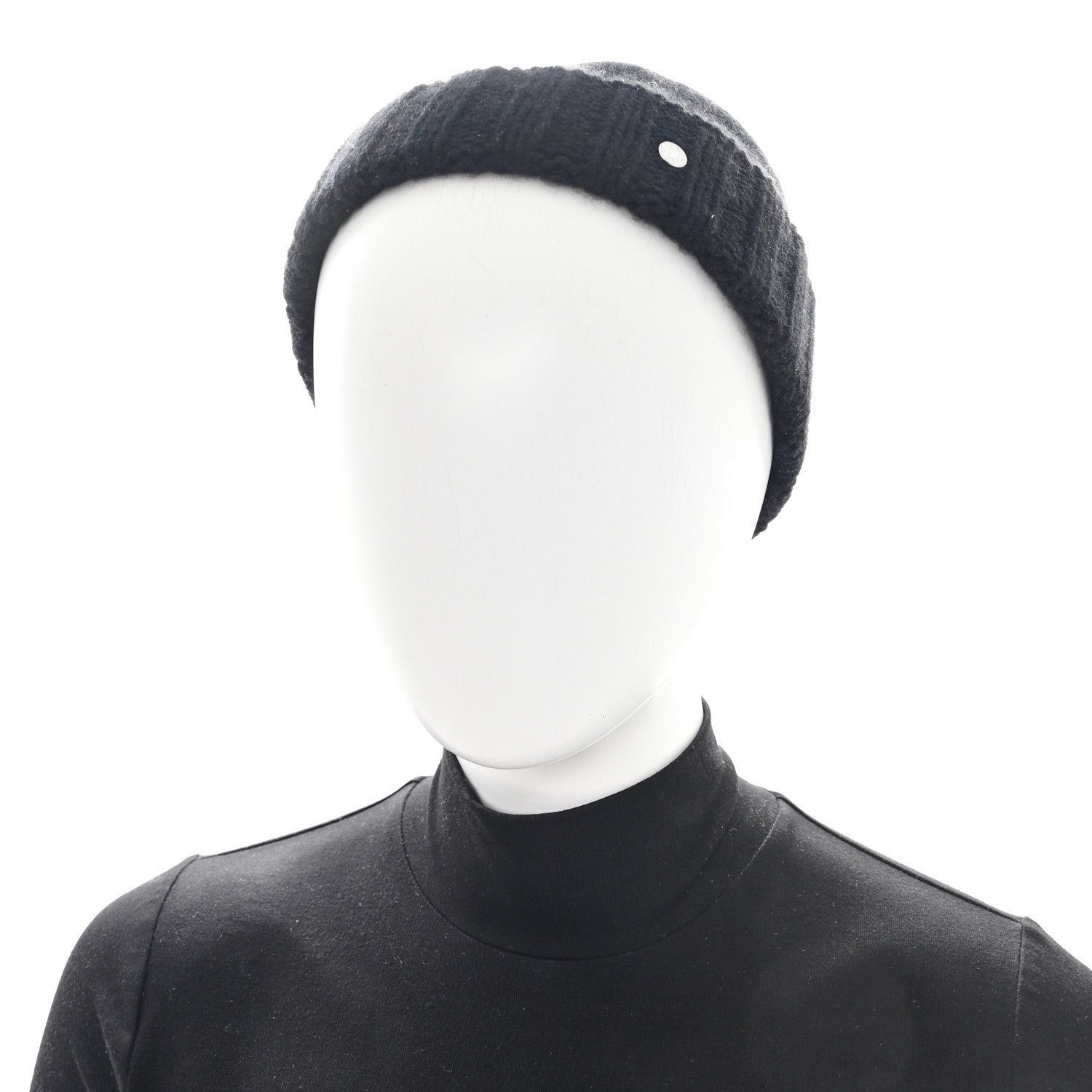 Cashmere Beanie Hat M Black