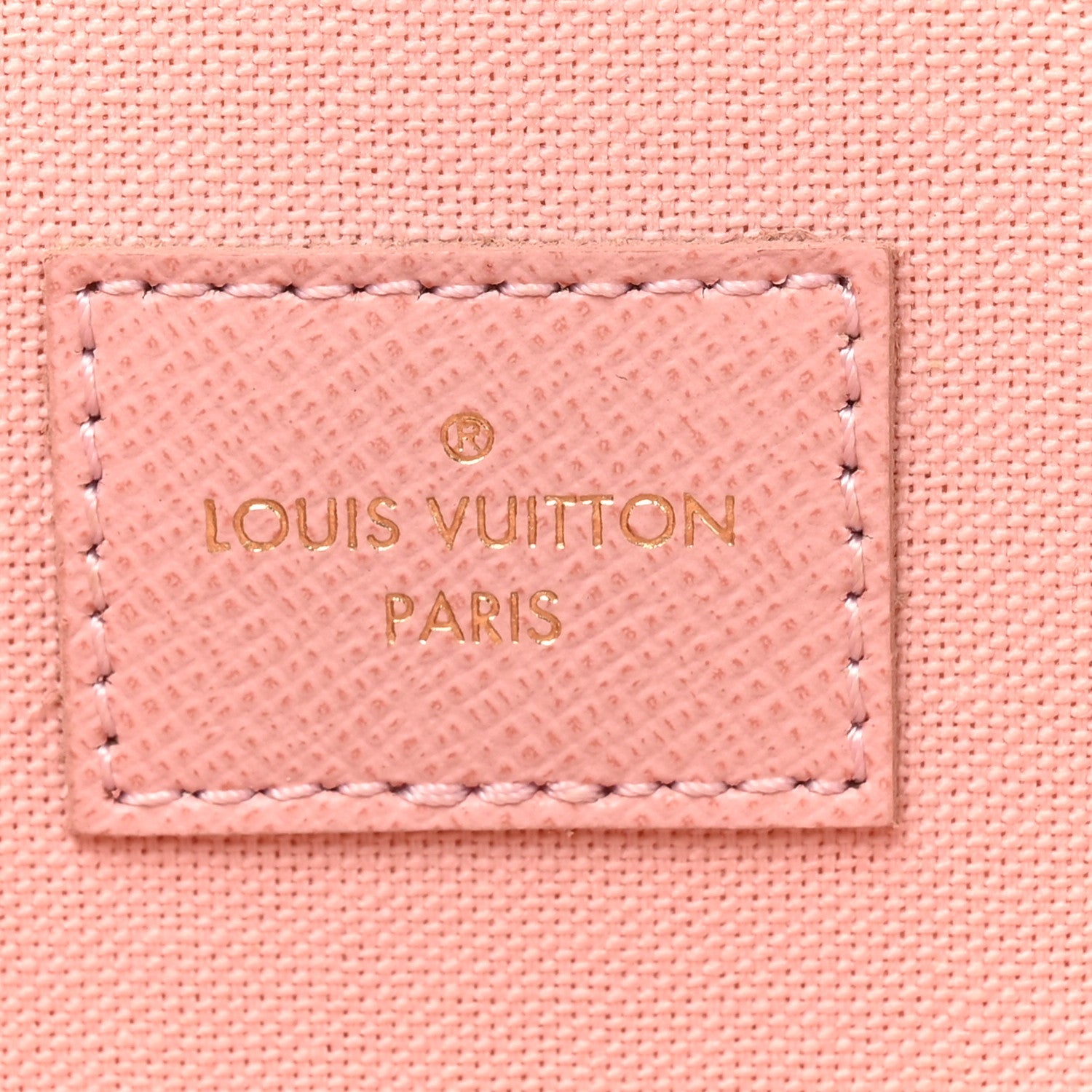 Damier Azur Pochette Felicie Chain Wallet Rose Ballerine