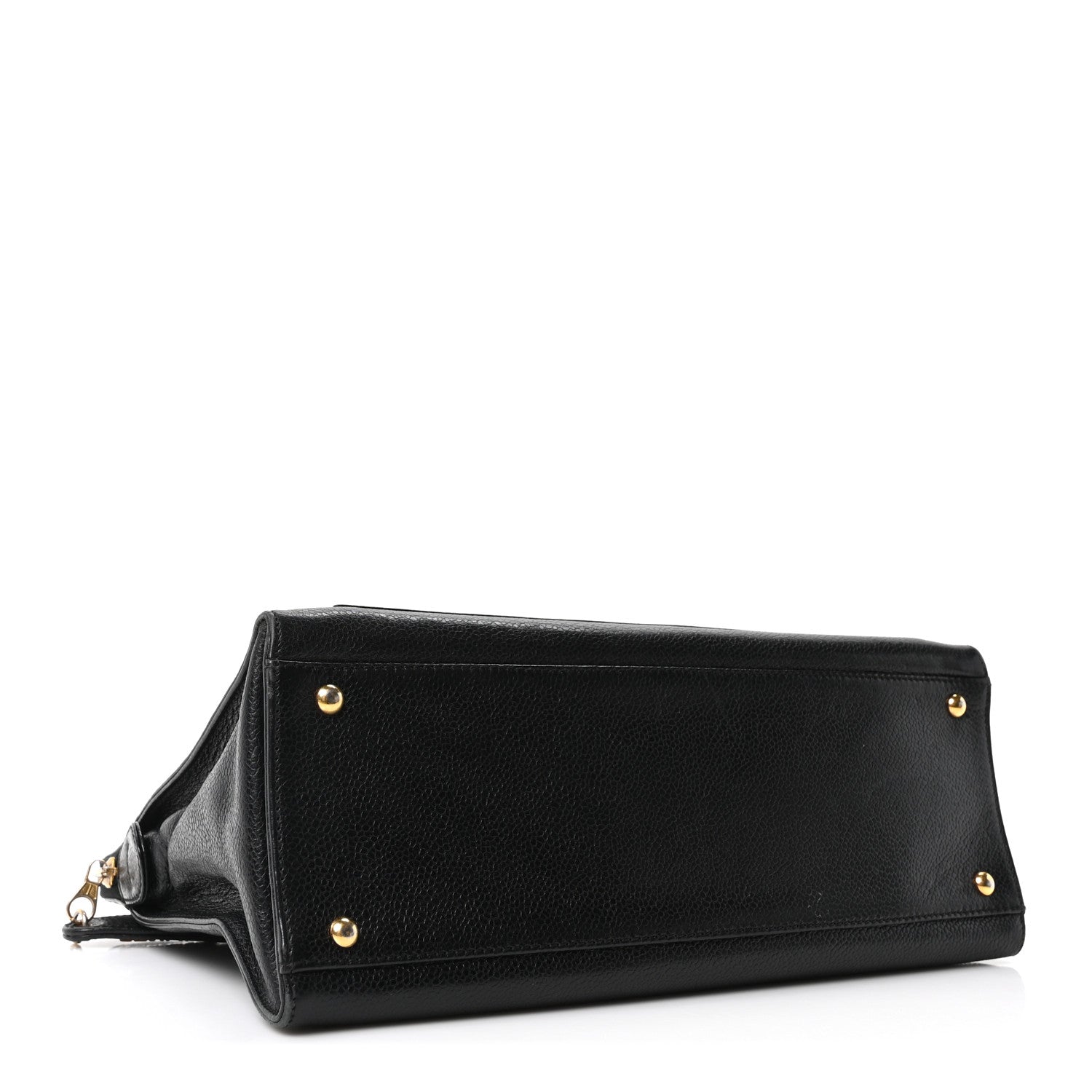 Caviar Flap Shoulder Bag Black