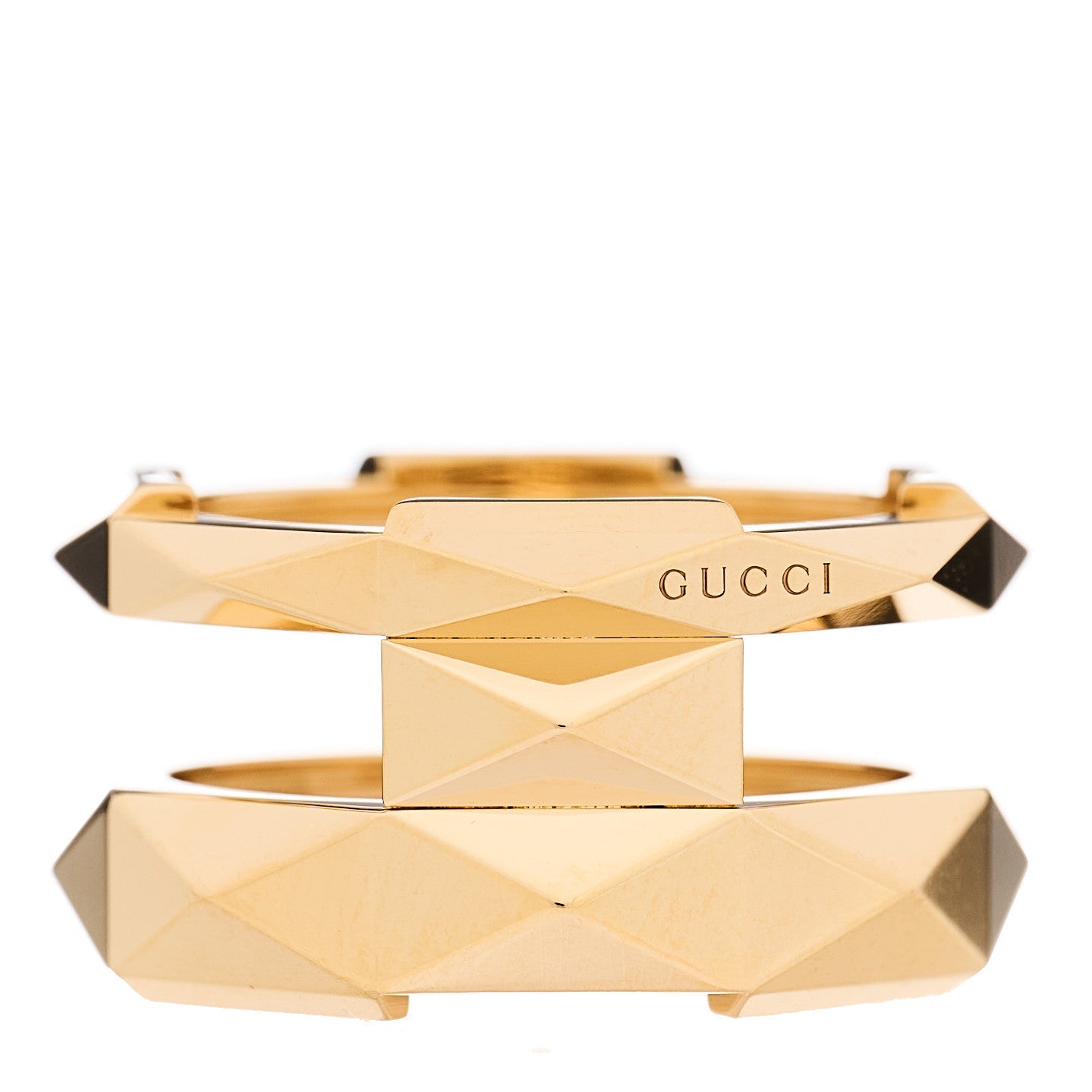 18K Yellow Gold Link to Love Double Ring 57 8