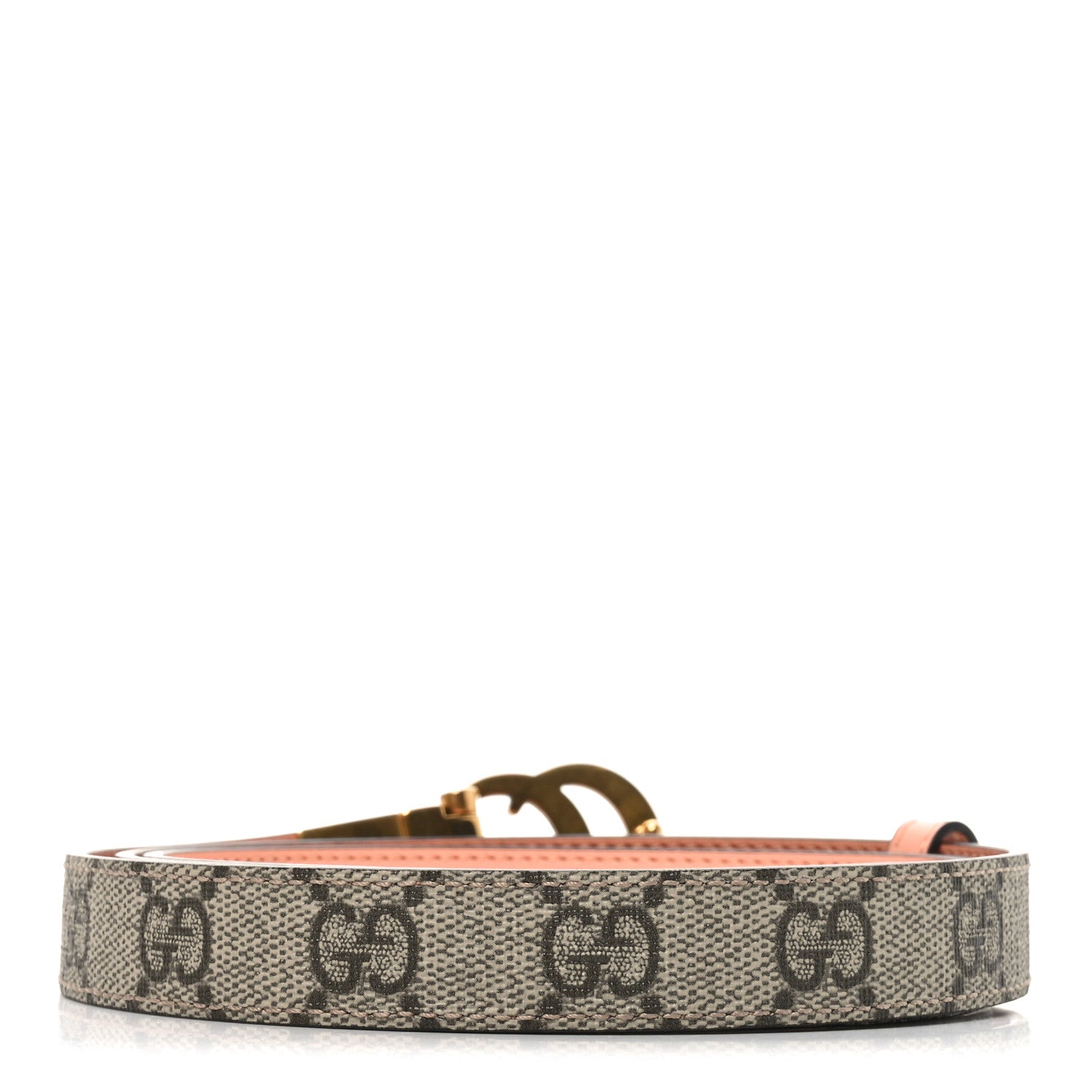 Calfskin GG Supreme Monogram Double G Reversible 20mm Belt 95 38 Beige Ebony