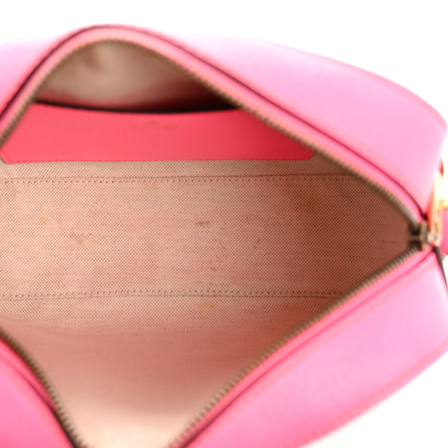 GG Supreme Monogram Textured Dollar Calfskin Web Ophidia Small Crossbody Bag Beige Ebony Fuchsia
