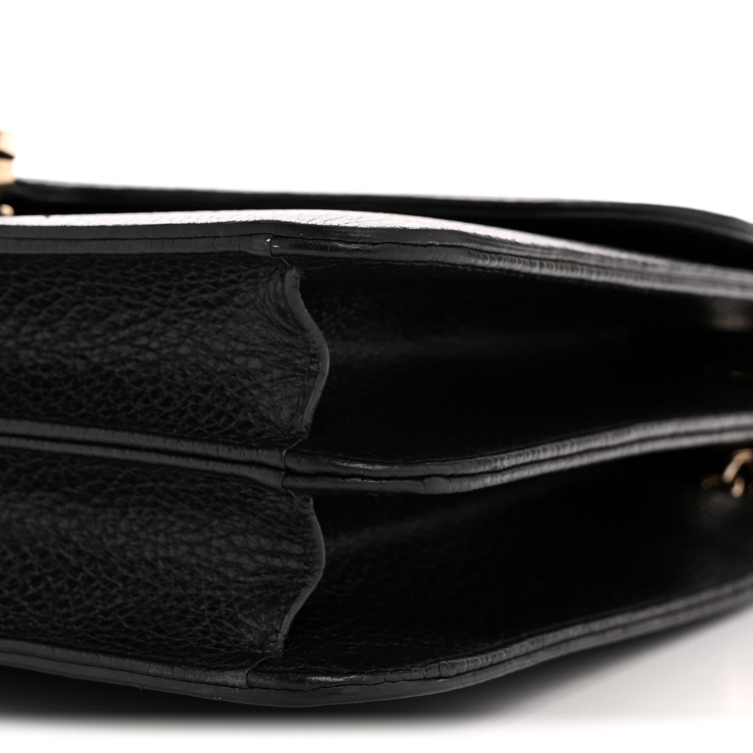 Dollar Calfskin Interlocking G Shoulder Bag Black