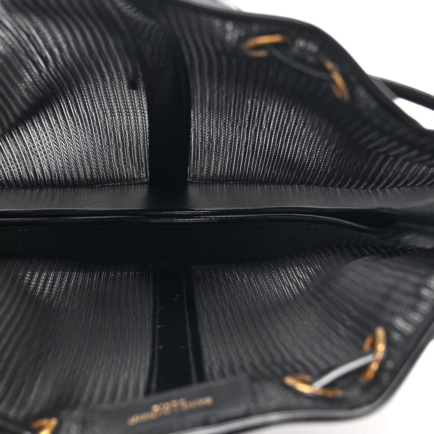 Mesh Patent Daryl Shoulder Bag Black