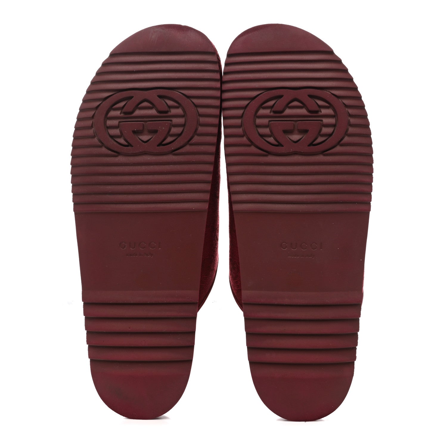 GG Supreme Monogram Womens Horsebit Slippers 41 Rosso Ancora