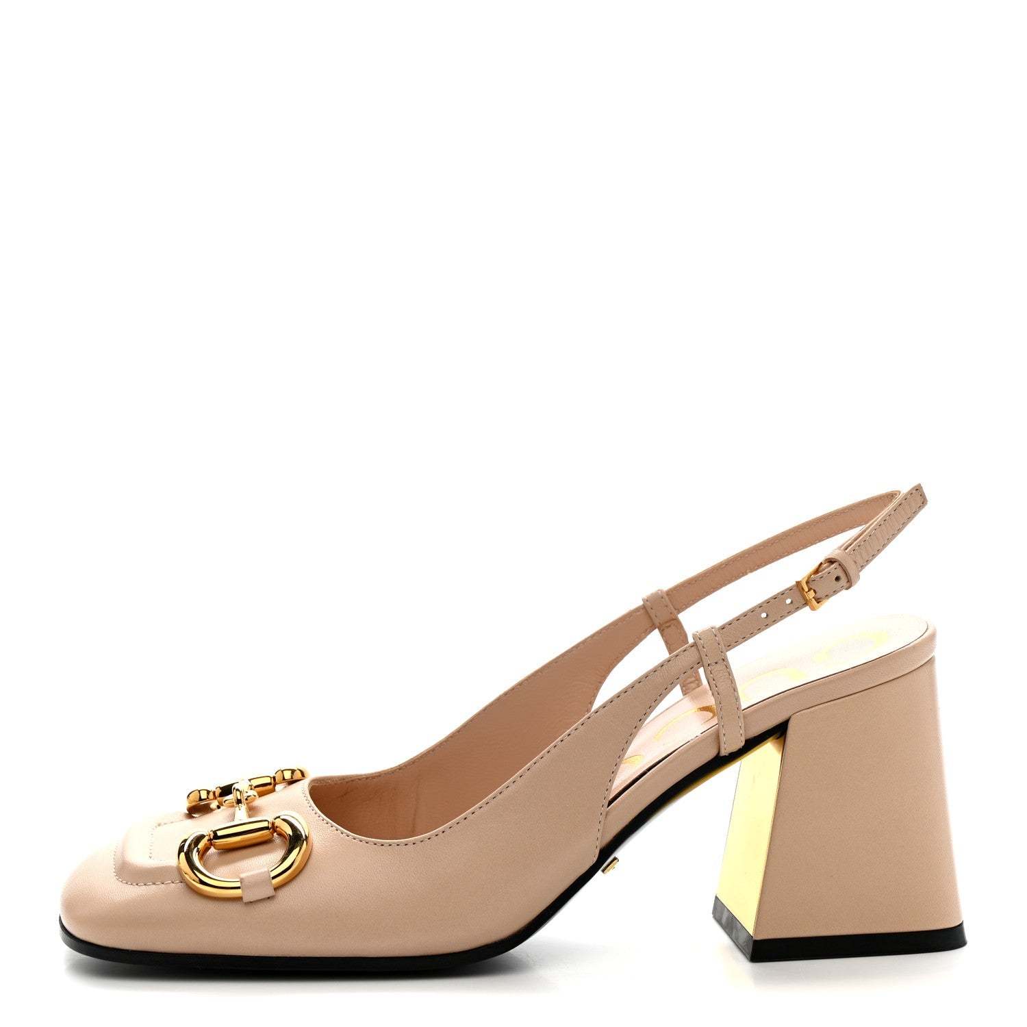 Malaga Kid Horsebit 75mm Slingback Pumps 35.5 Skin Rose