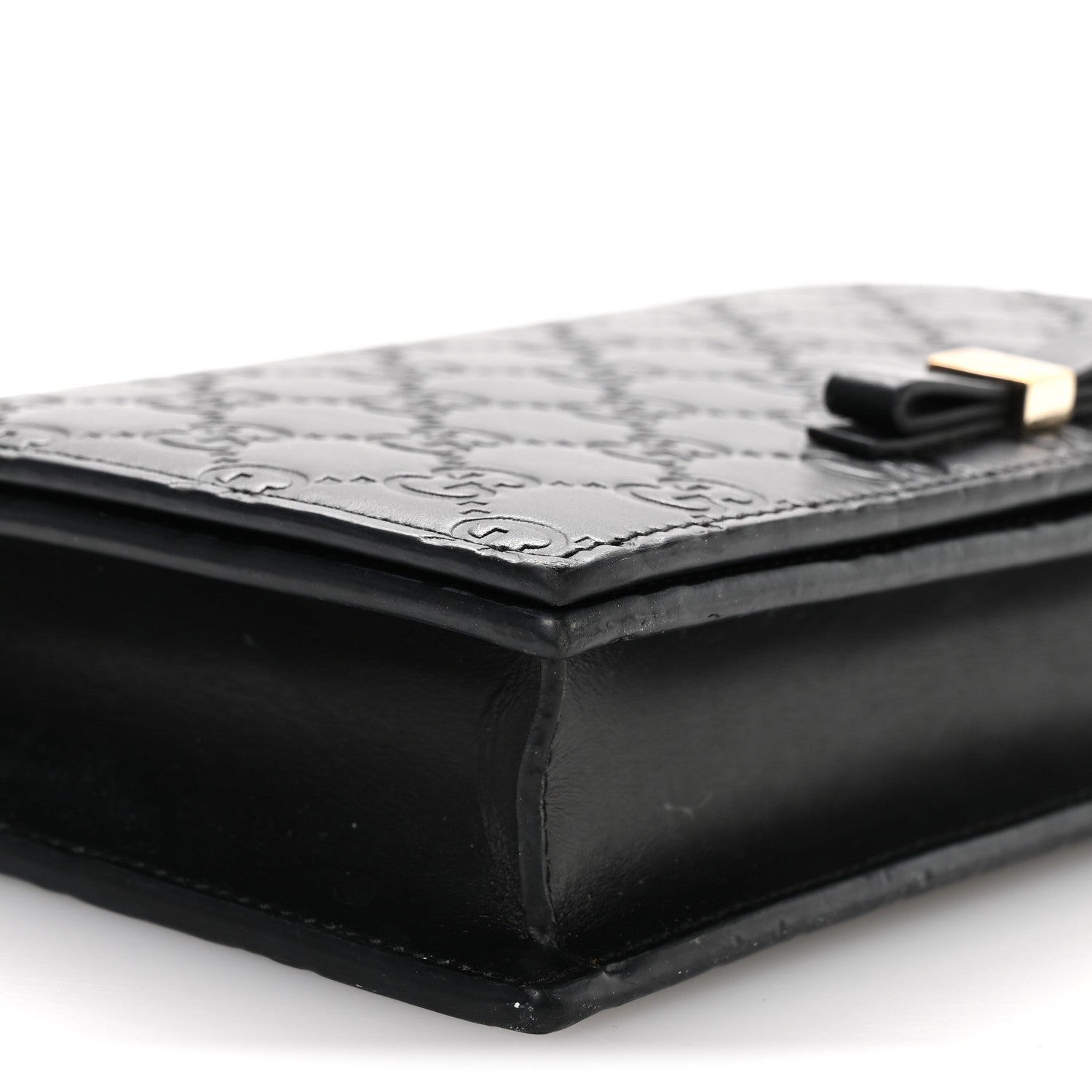 Guccissima Signature Bowy Chain Wallet Black
