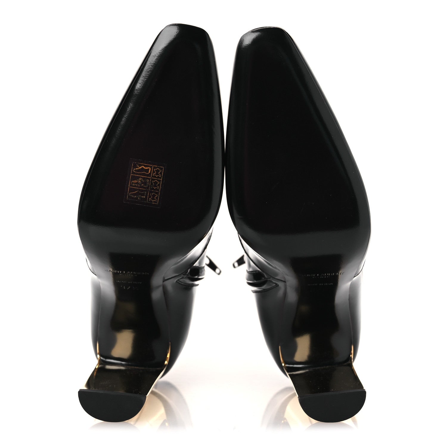 Vitello Marilyn Auteuil 105 Ankle Zip Boots 37.5 Black