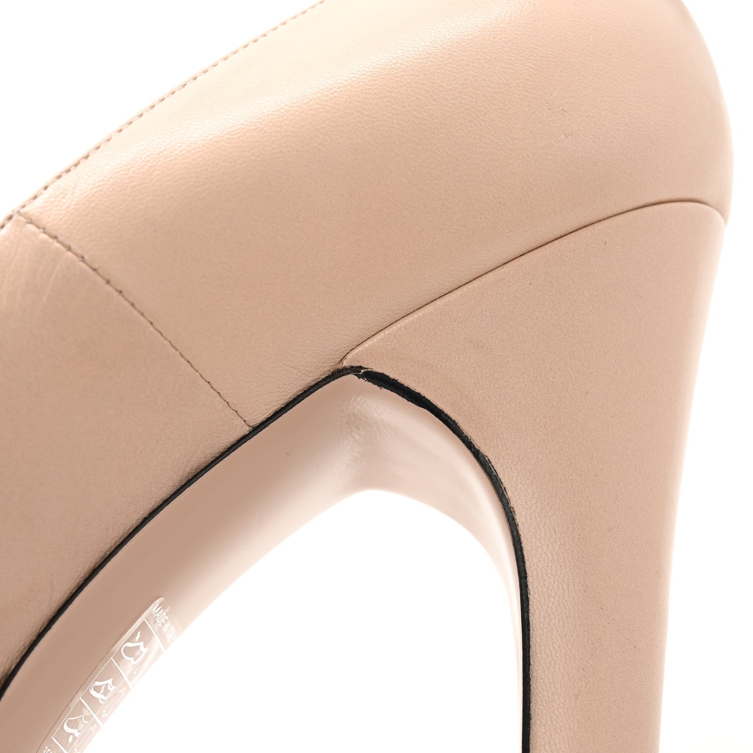 Malaga Kid Mary Jane Angel Platform High Heel Pumps 40.5 Skin Rose