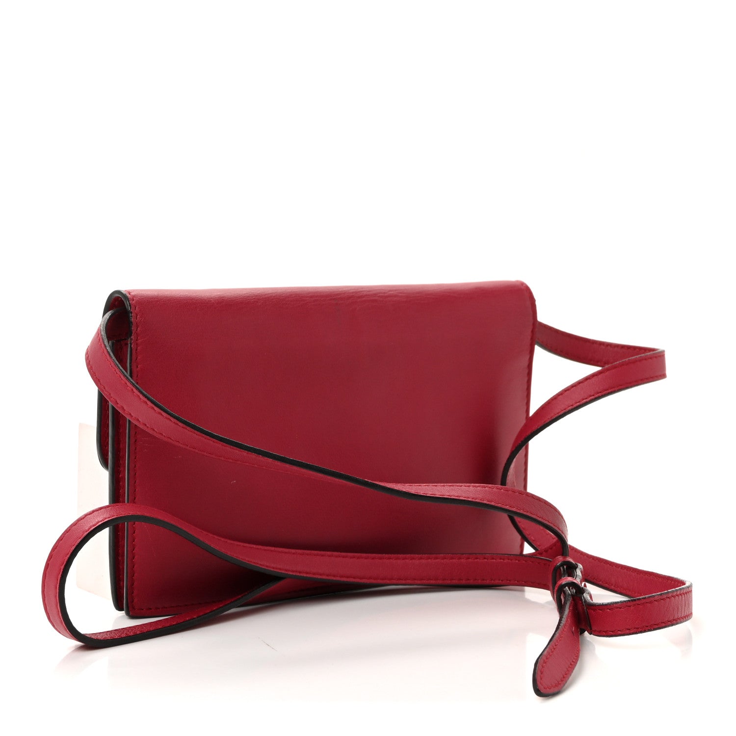 Calfskin Icon Wallet Dark Pink