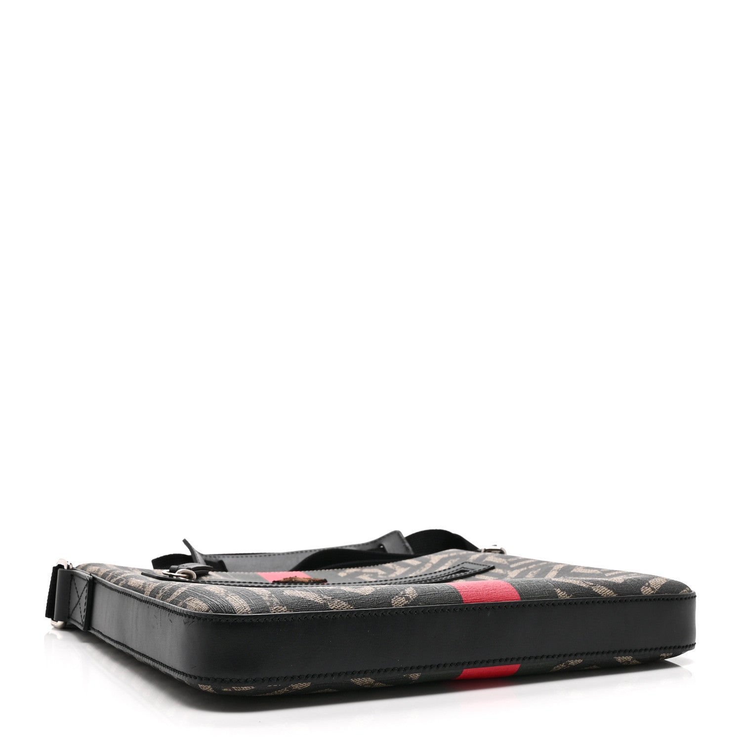GG Supreme Monogram Caleido Web Messenger Beige Ebony