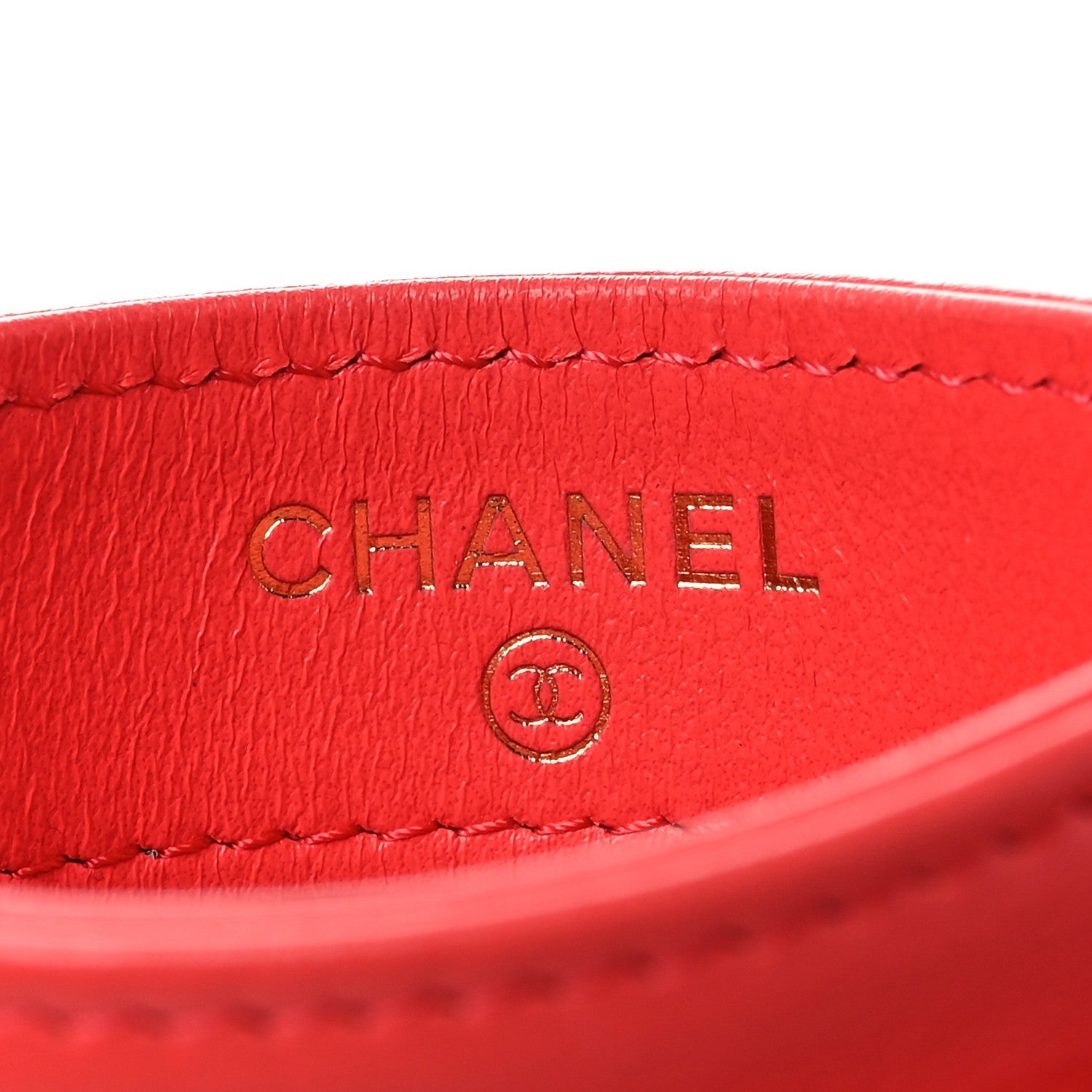 Lambskin Quilted Chanel 19 Card Holder Dark Pink